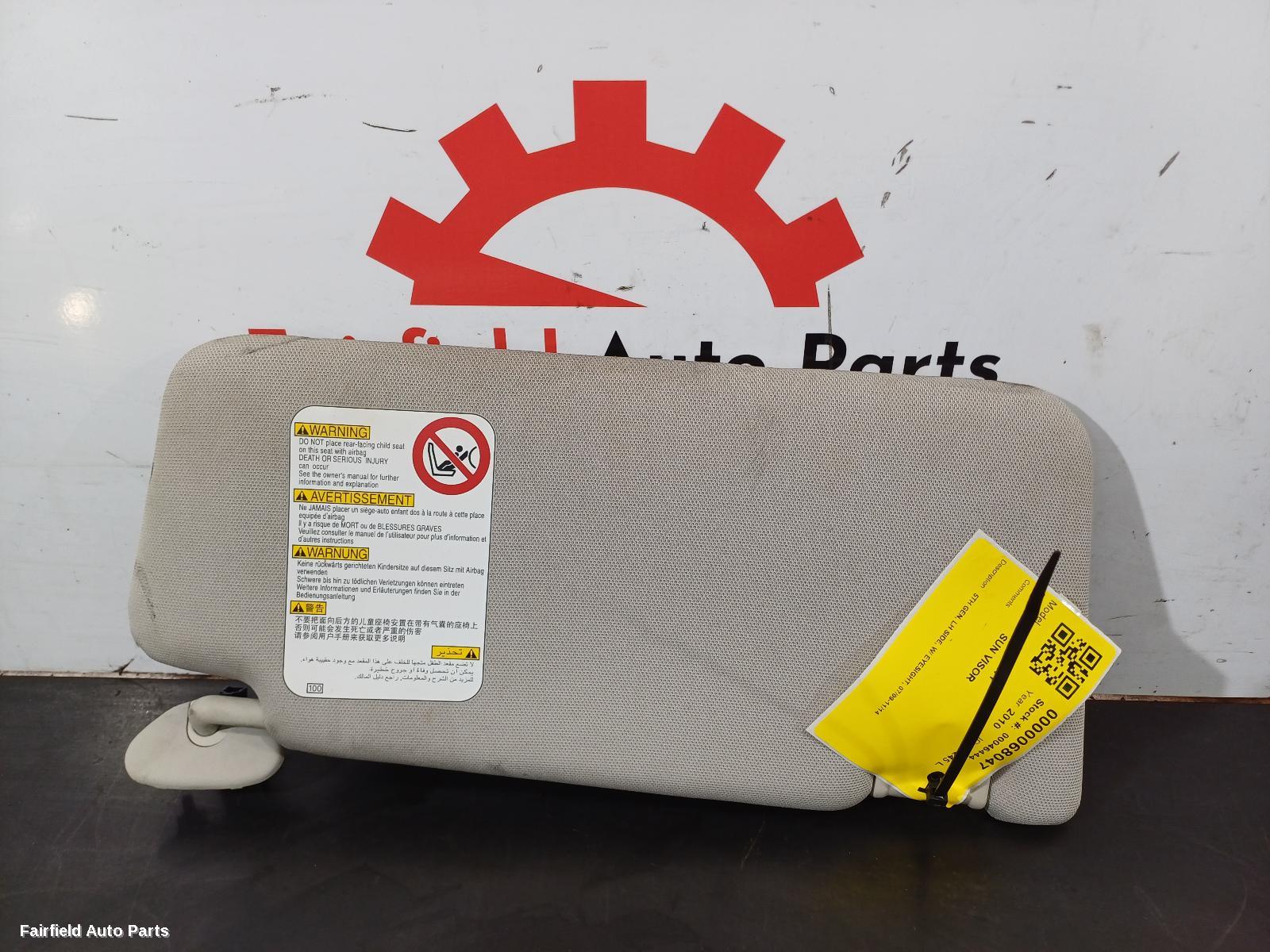 2009-2014 Subaru Liberty Sunvisor