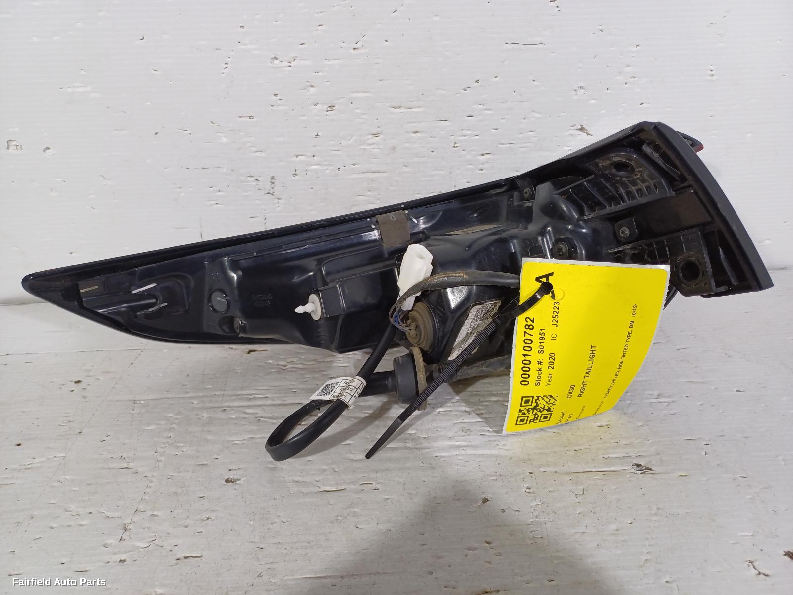 2019-2025 Mazda Cx30 Right Taillight