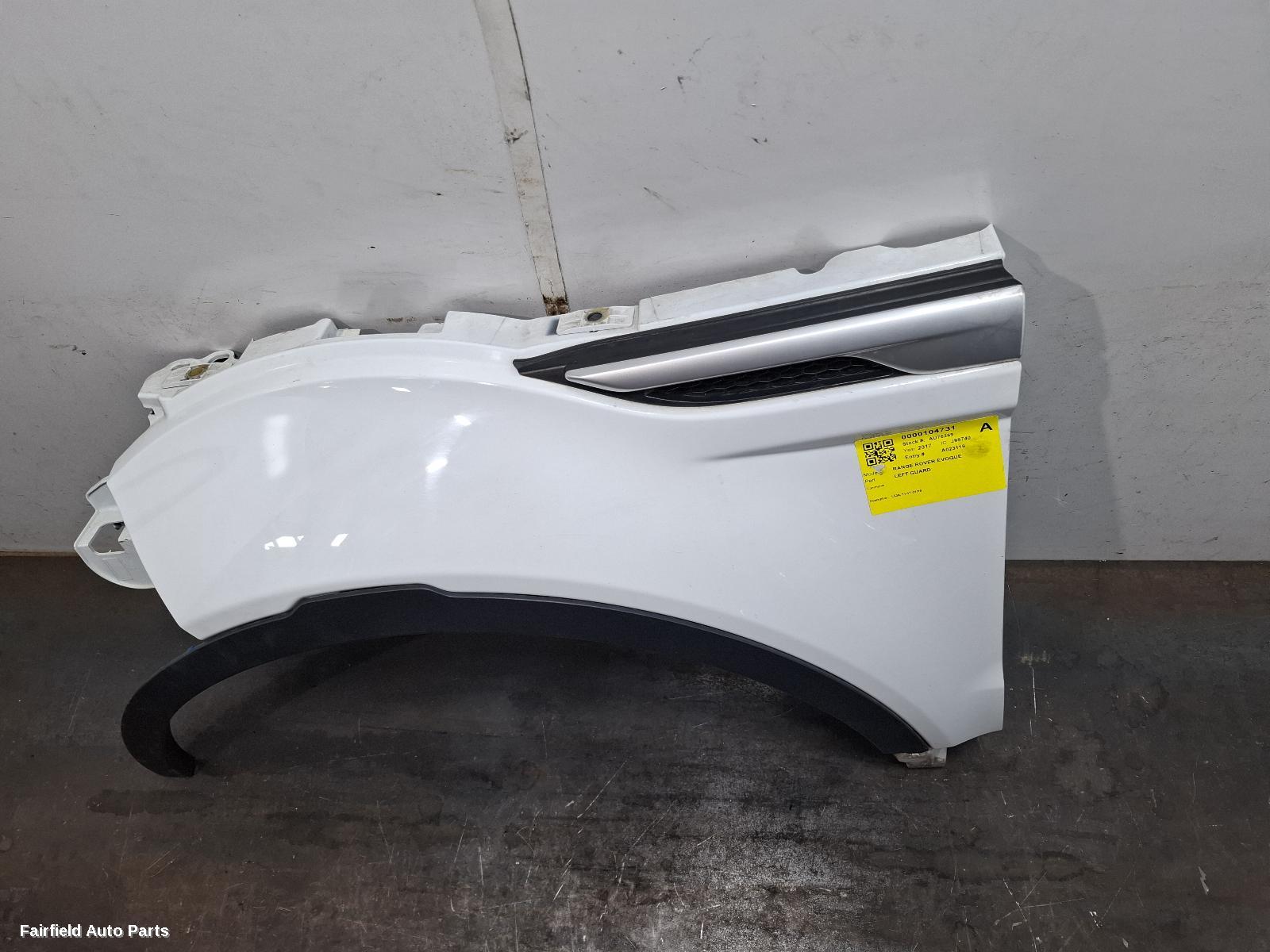 2011-2019 Land Rover Rangerover Evoque Left Guard