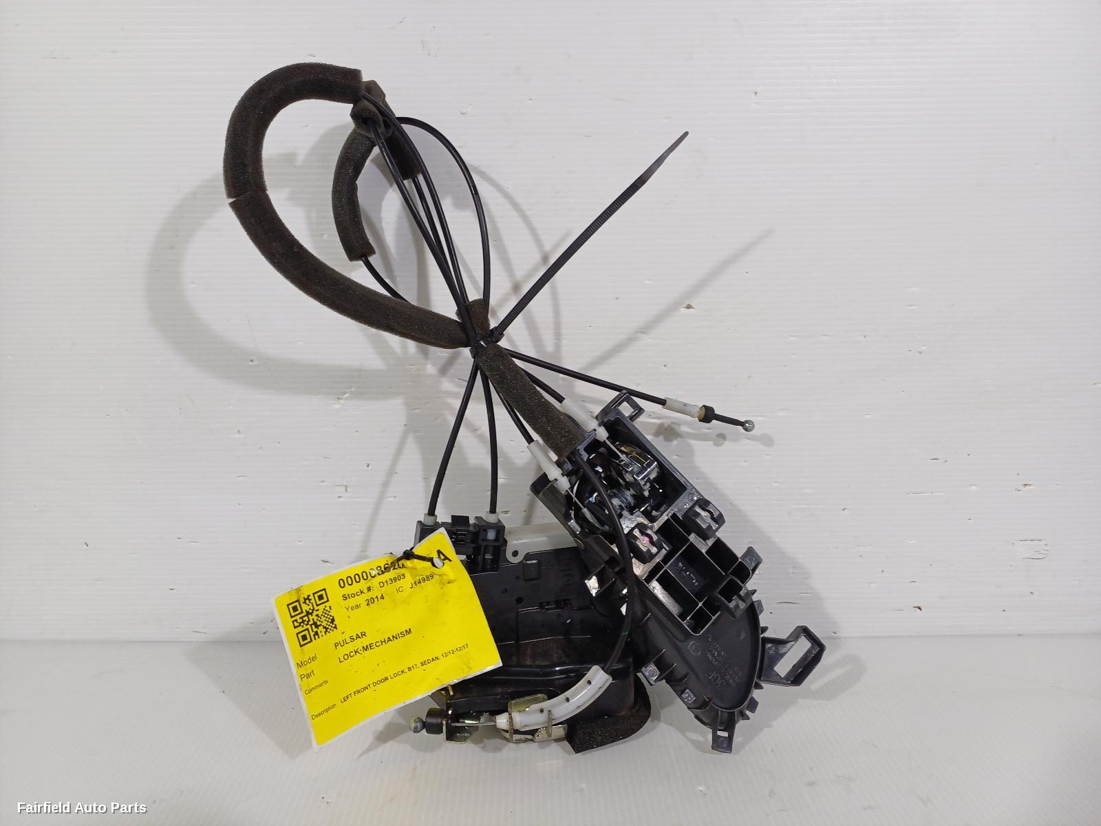 2012-2017 Nissan Pulsar Door Boot Gate Lock