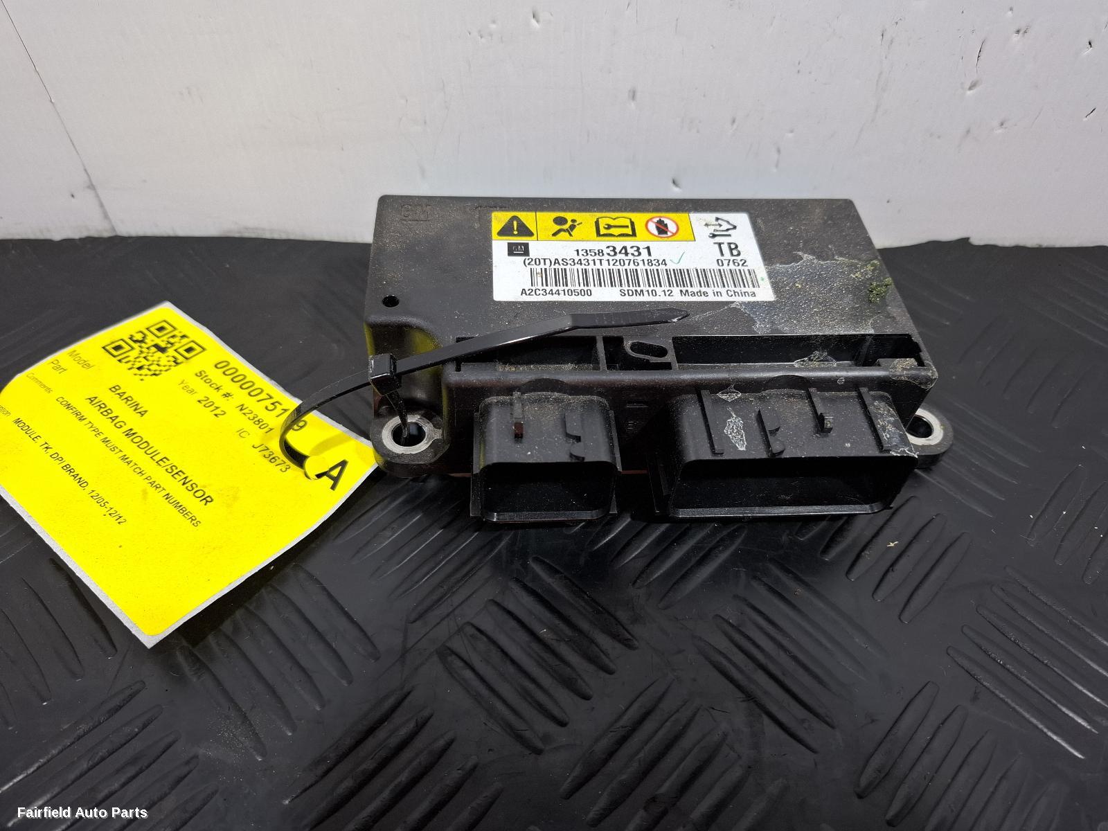 2011-2012 Holden Barina Airbag Module Sensor