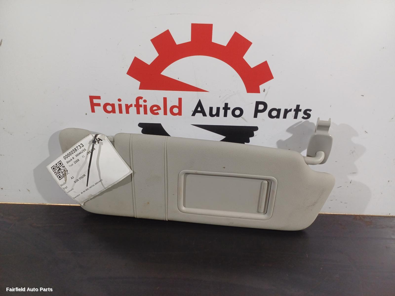 2004-2013 Audi A3 Sunvisor