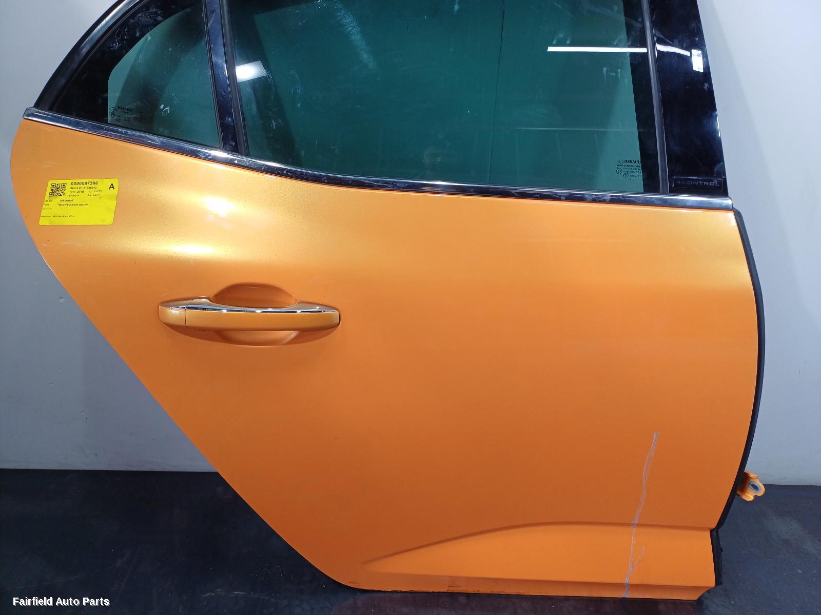 2018-2023 Renault Megane Right Rear Door Sliding