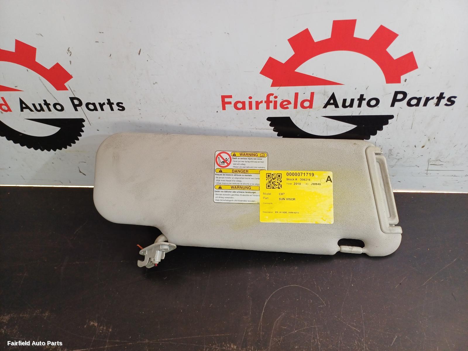 2009-2012 Mazda Cx7 Sunvisor