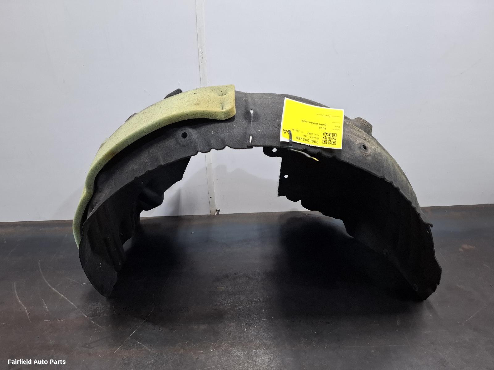 2020-2023 Ford Puma Right Guard Liner