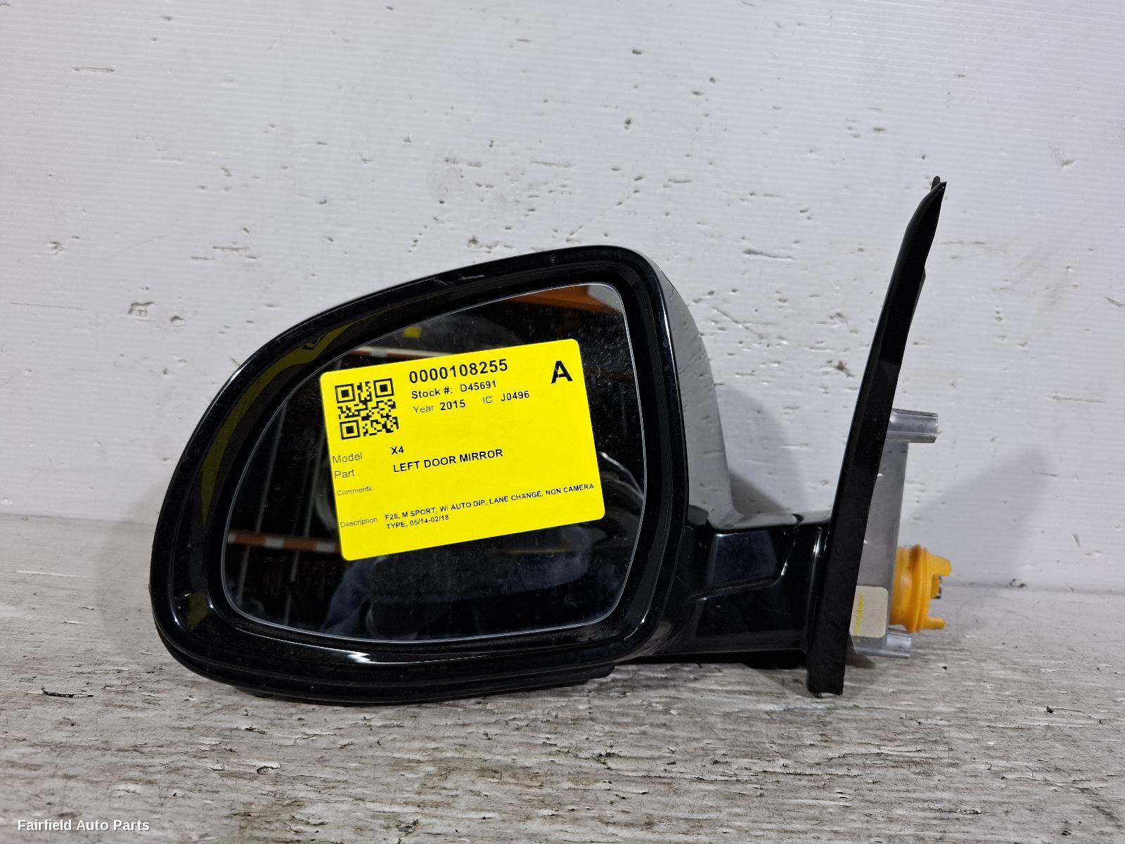 2014-2018 Bmw X4 Left Door Mirror