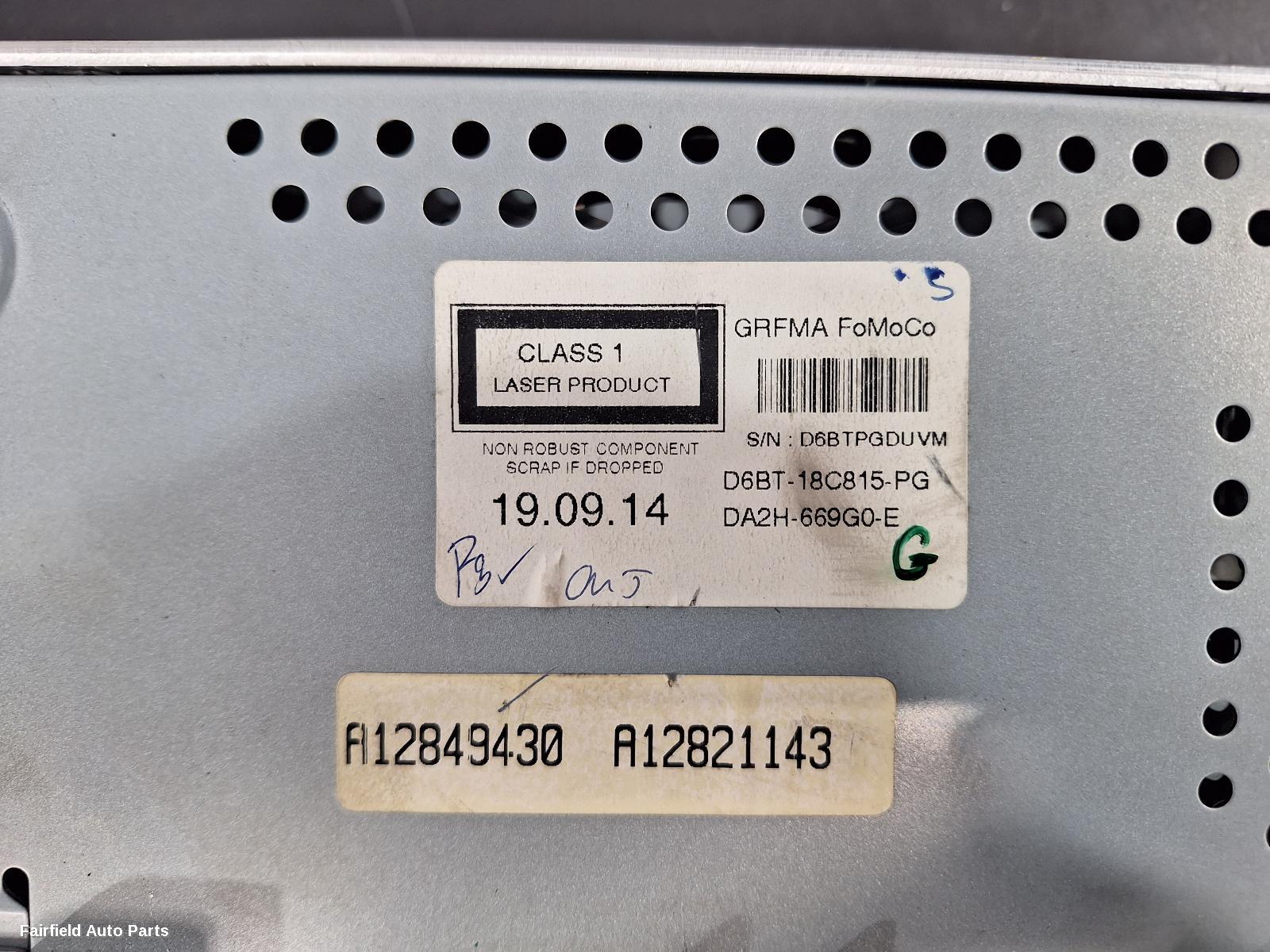 2013-2019 Ford Fiesta Radio Cd Dvd Sat Tv