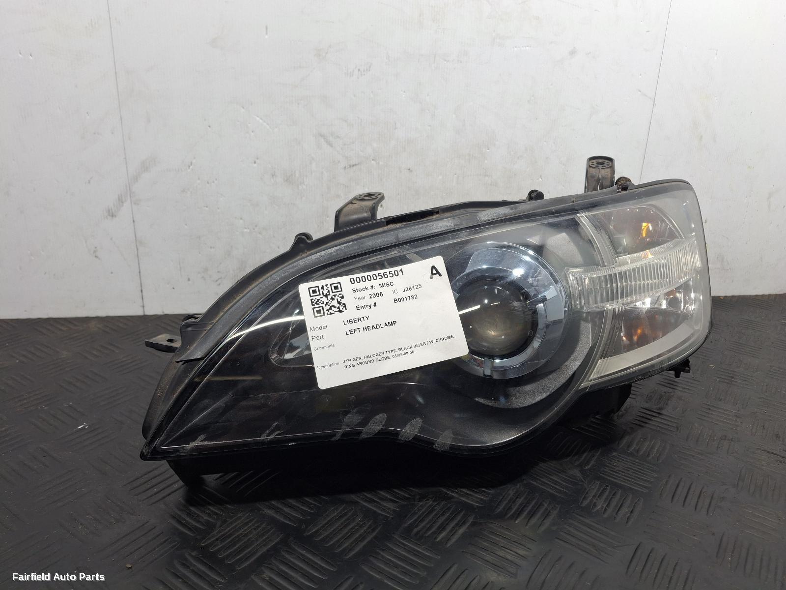 2003-2005 Subaru Liberty Left Headlamp