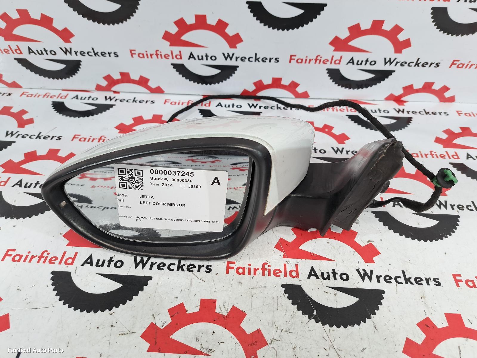2011-2017 Volkswagen Jetta Left Door Mirror