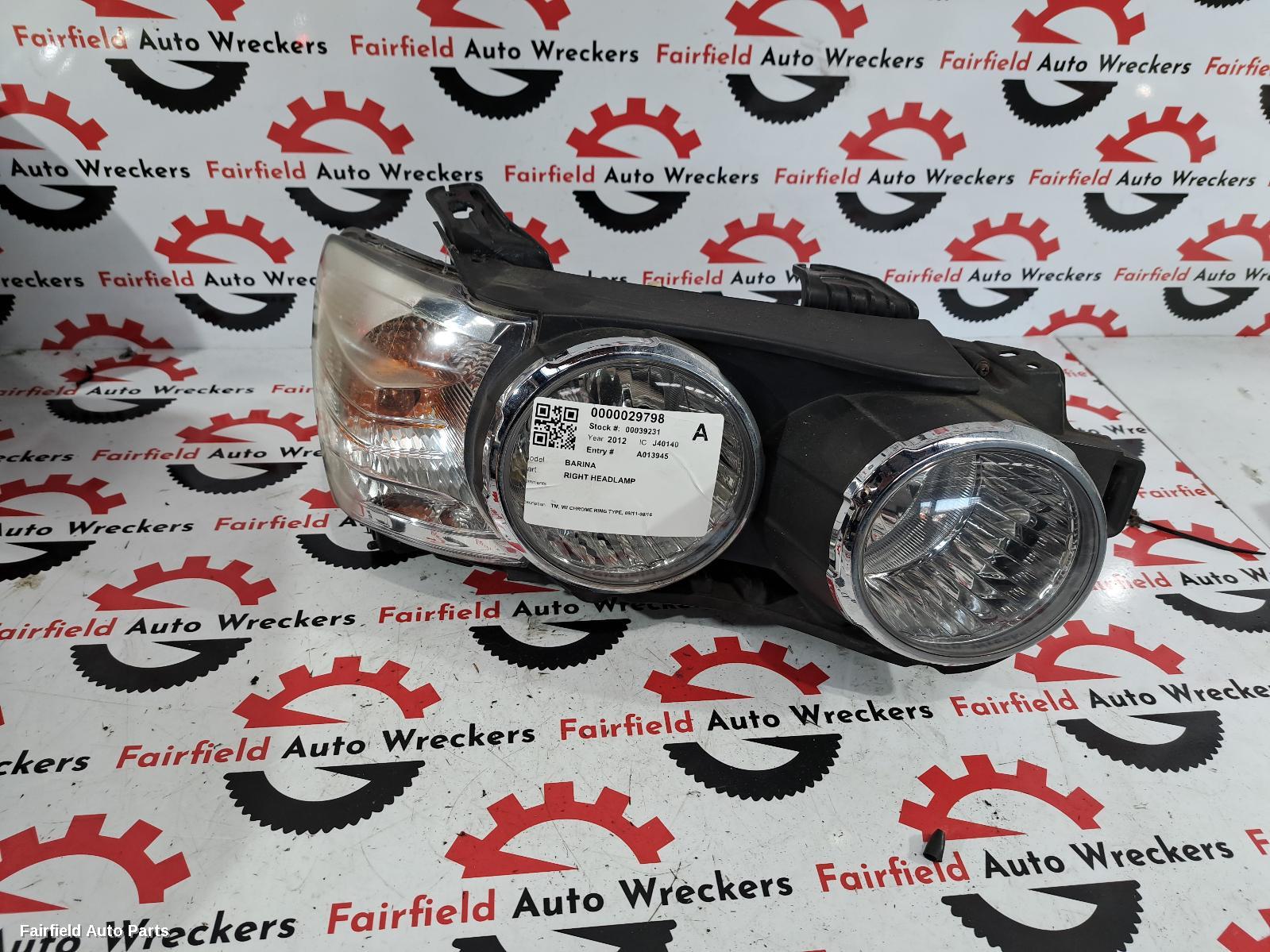 2011-2016 Holden Barina Right Headlamp