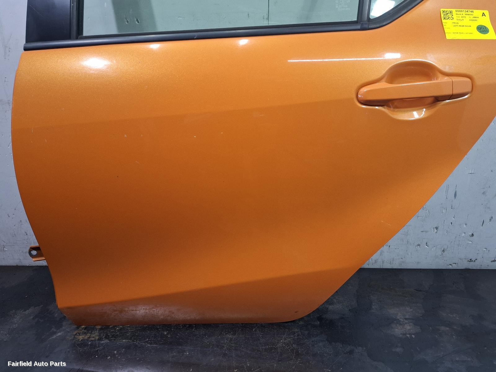 2011-2020 Toyota Prius Left Rear Door Sliding