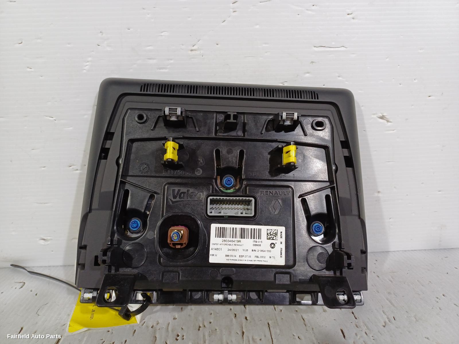 2021-2023 Renault Captur Radio Cd Dvd Sat Tv