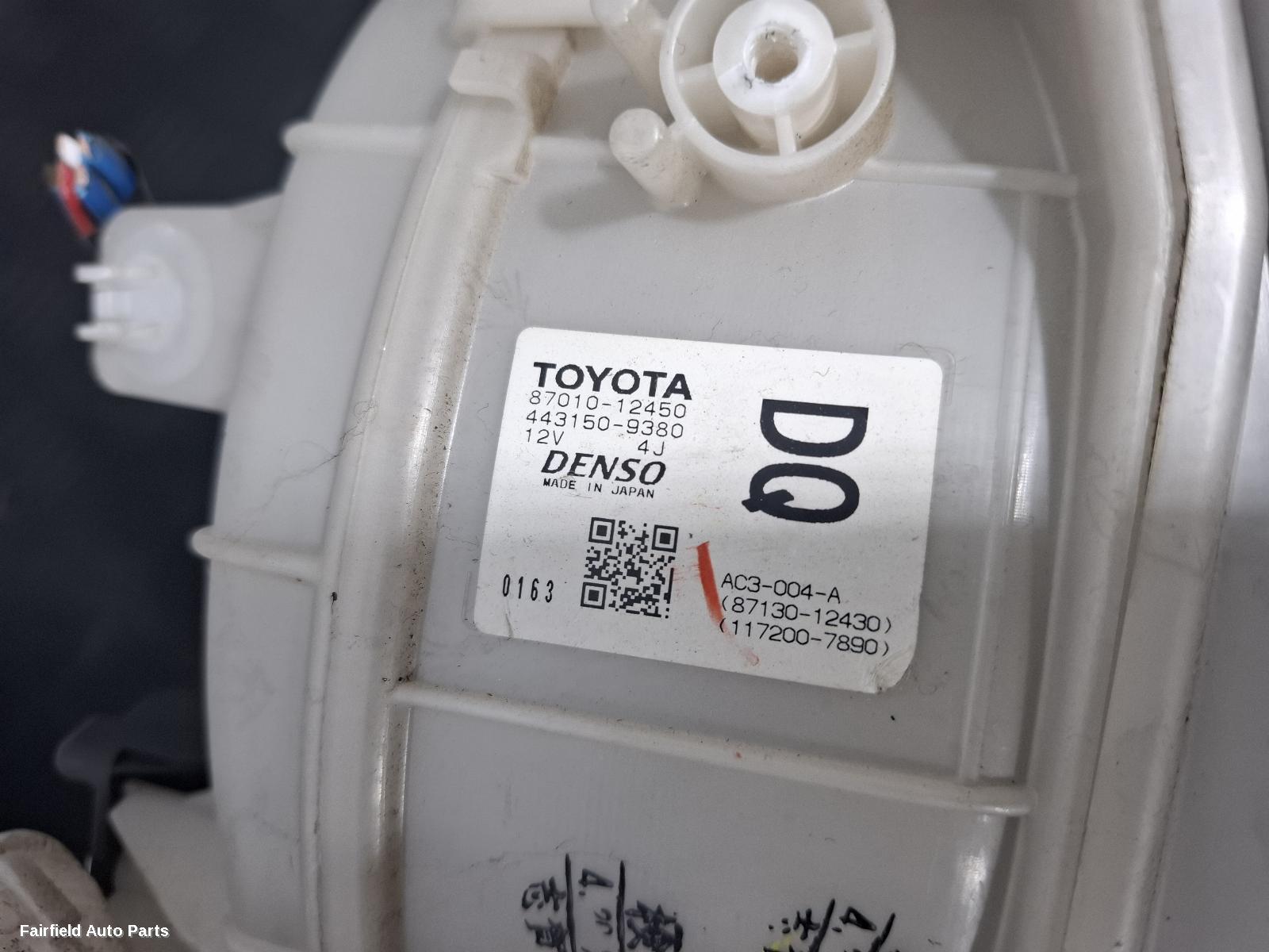 2007-2013 Toyota Corolla Heater Core Box