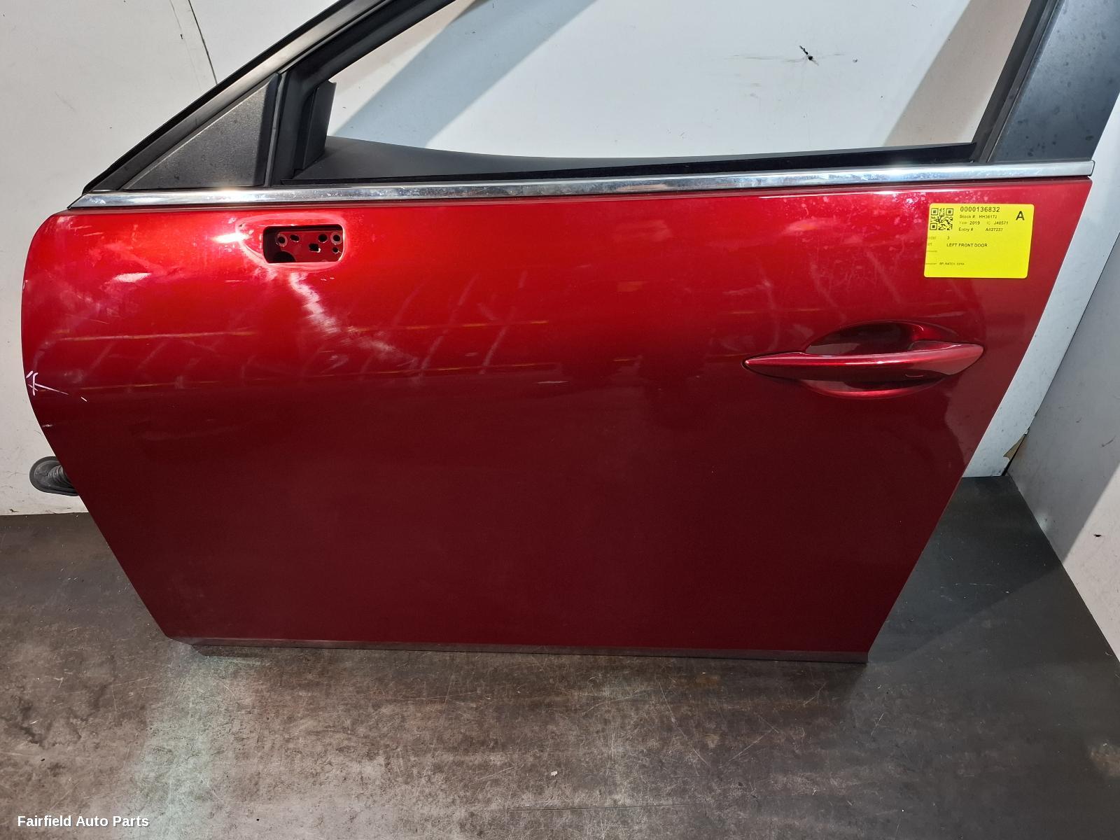 2019-2026 Mazda 3 Left Front Door
