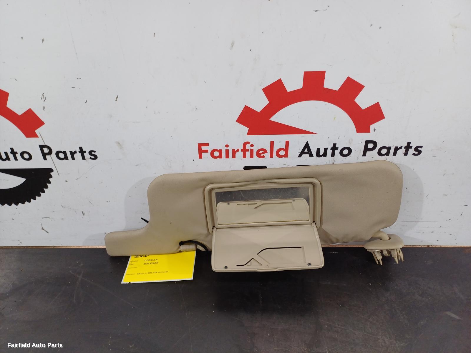 2001-2007 Toyota Corolla Sunvisor