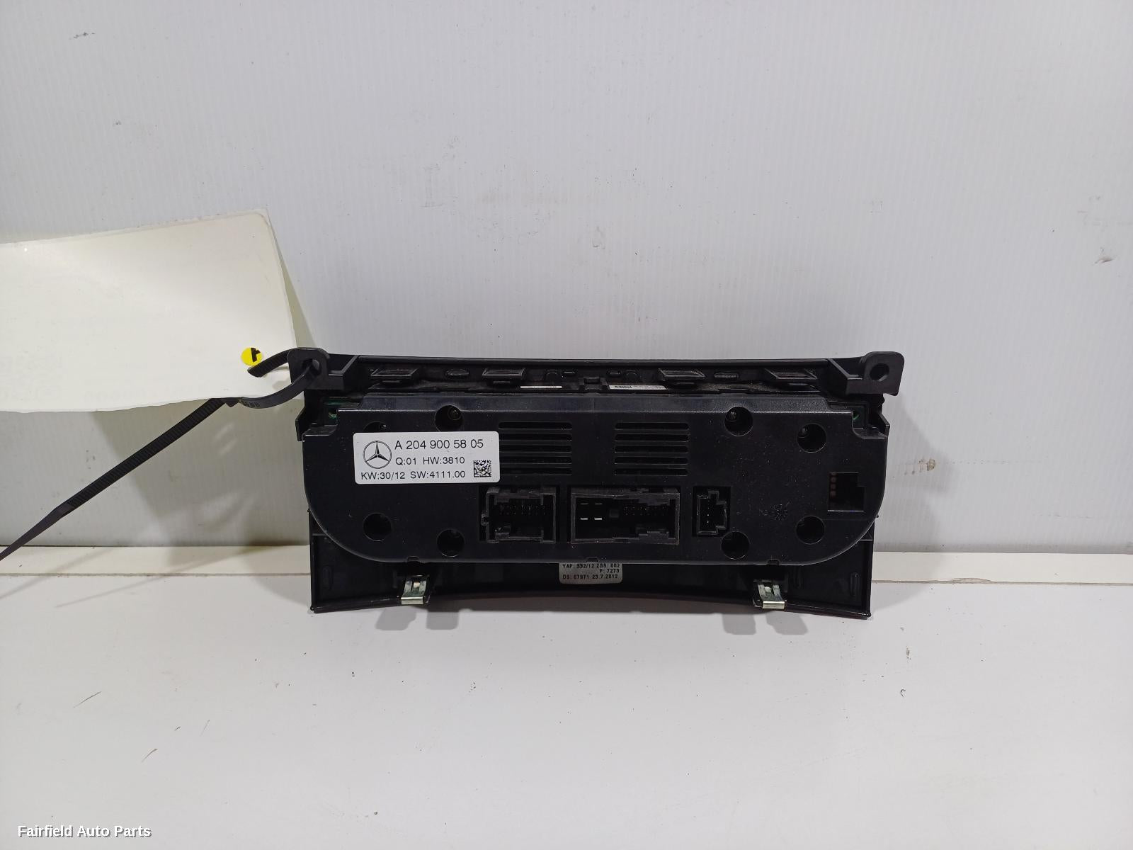 2011-2015 Mercedes C Class Heater Ac Controls
