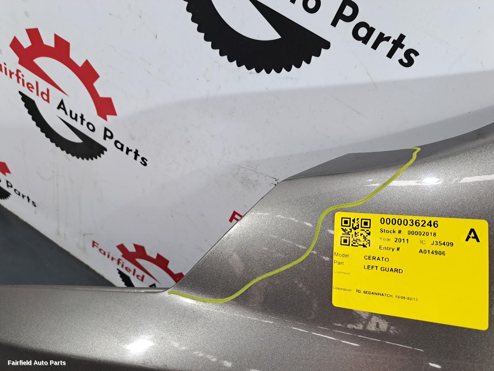 2008-2013 Kia Cerato Left Guard