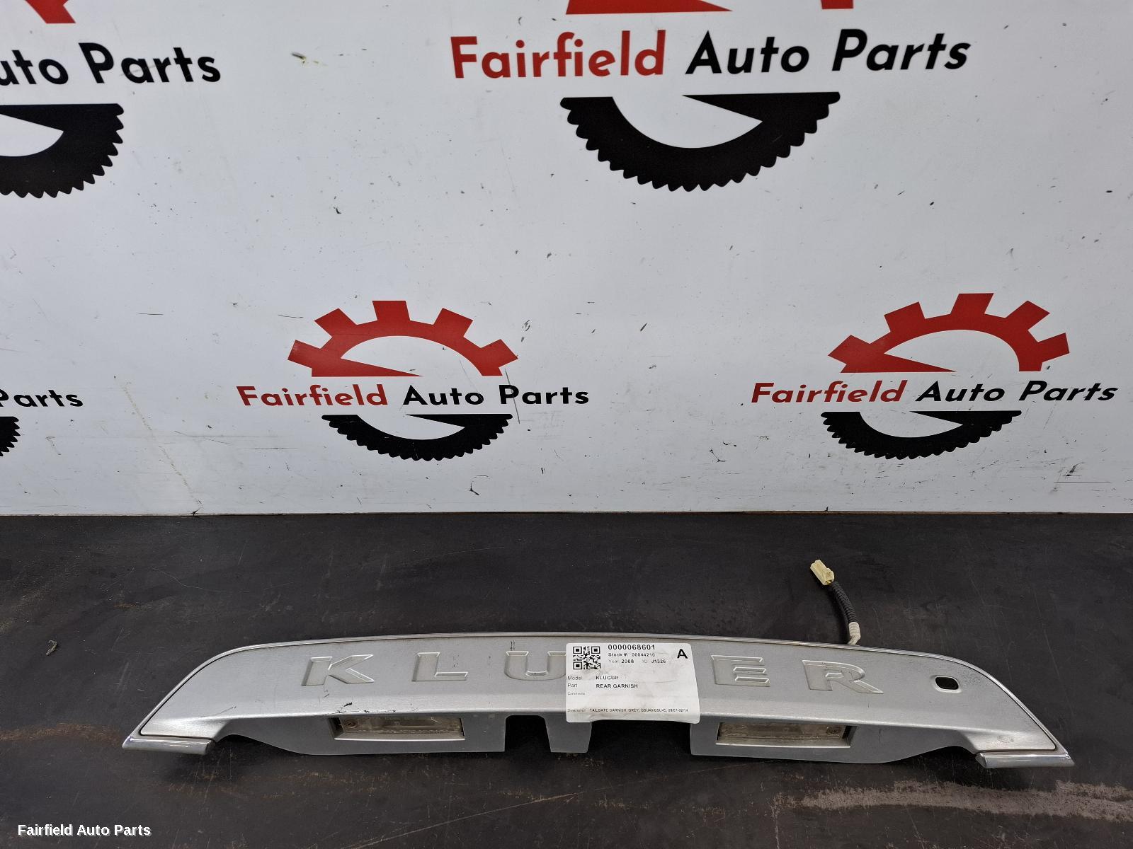 2007-2014 Toyota Kluger Rear Garnish