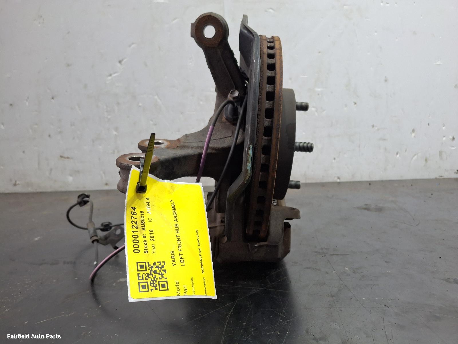 2005-2020 Toyota Yaris Left Front Hub Assembly