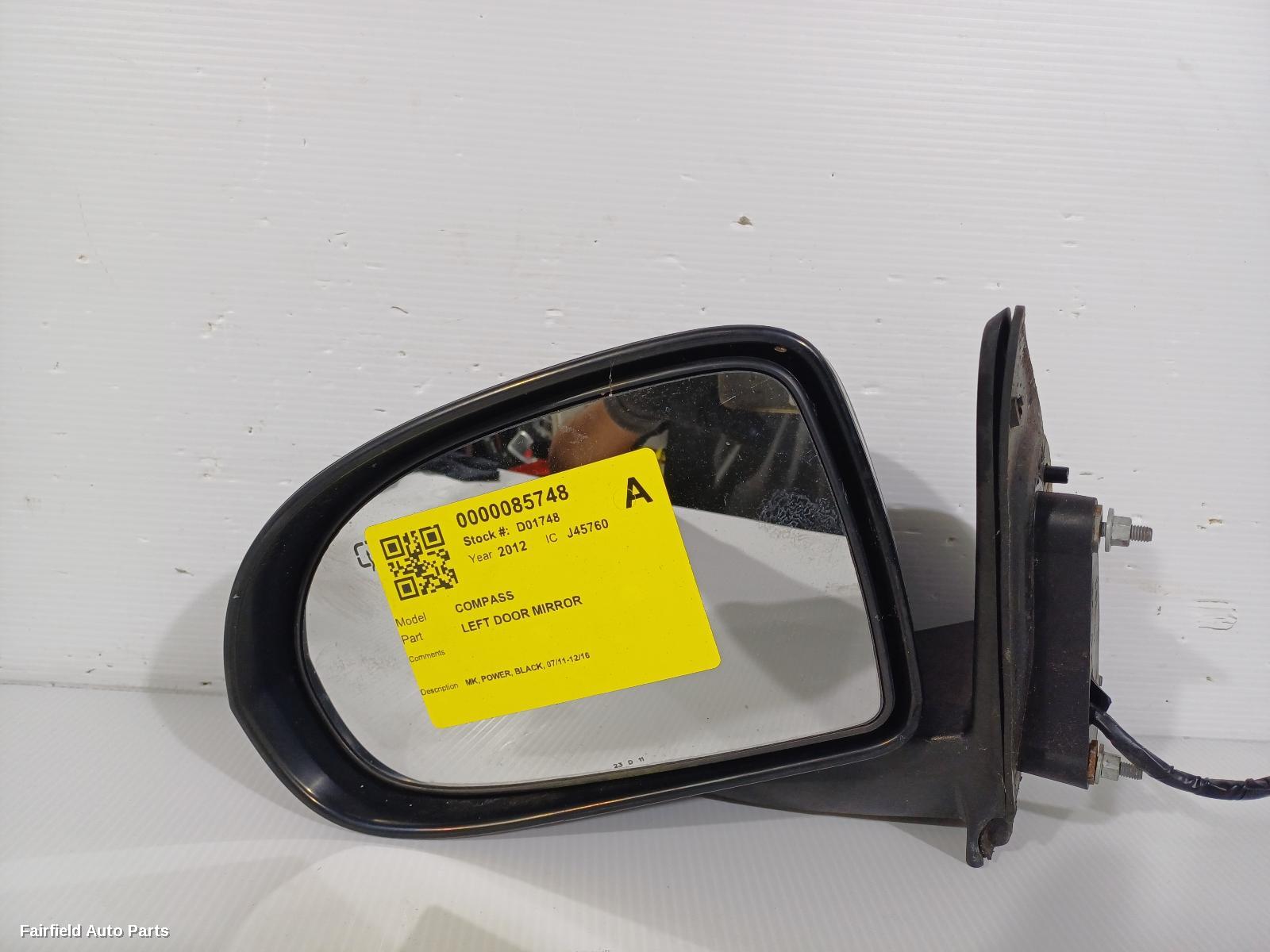 2011-2016 Jeep Compass Left Door Mirror