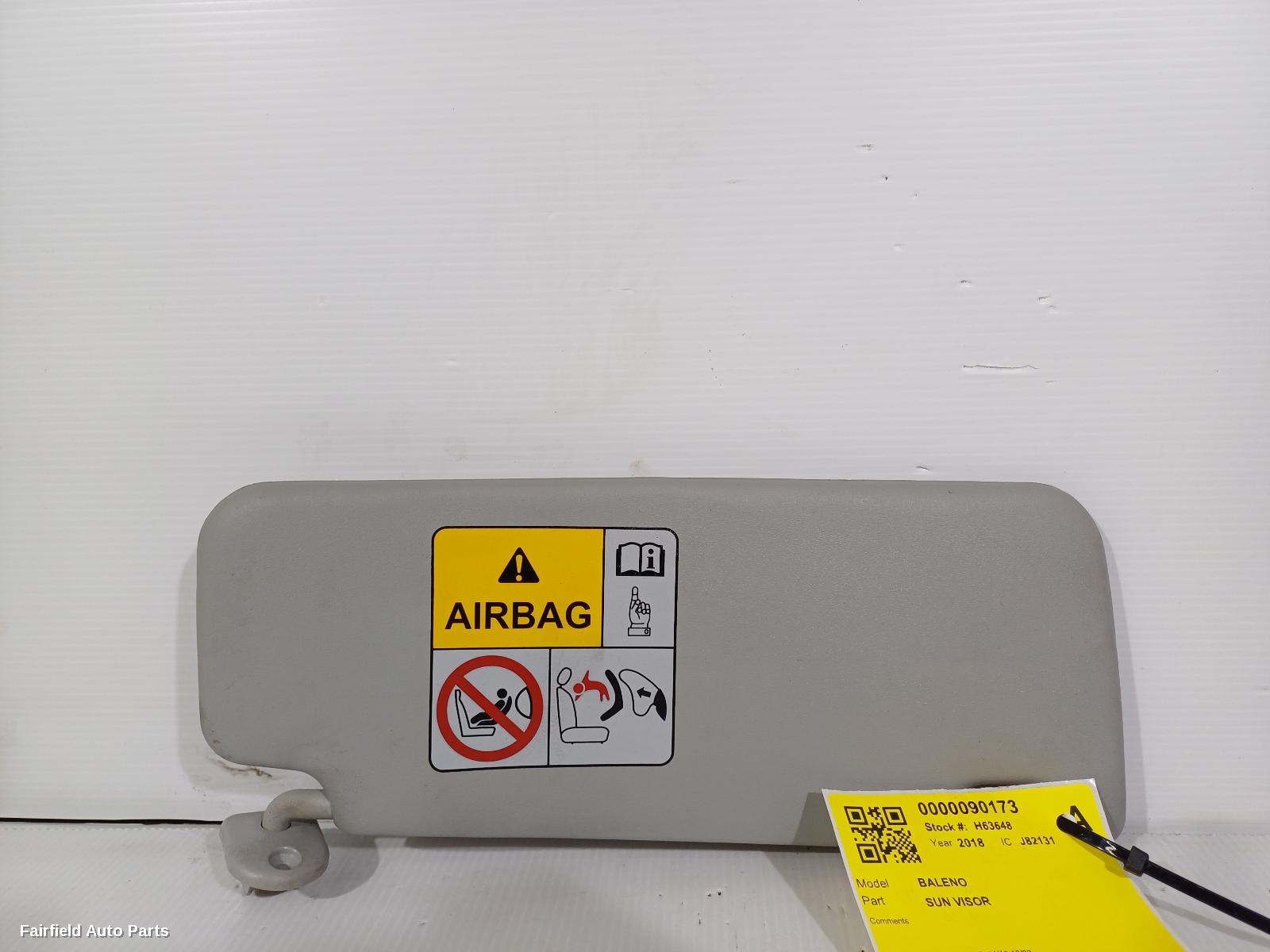 2016-2022 Suzuki Baleno Sunvisor