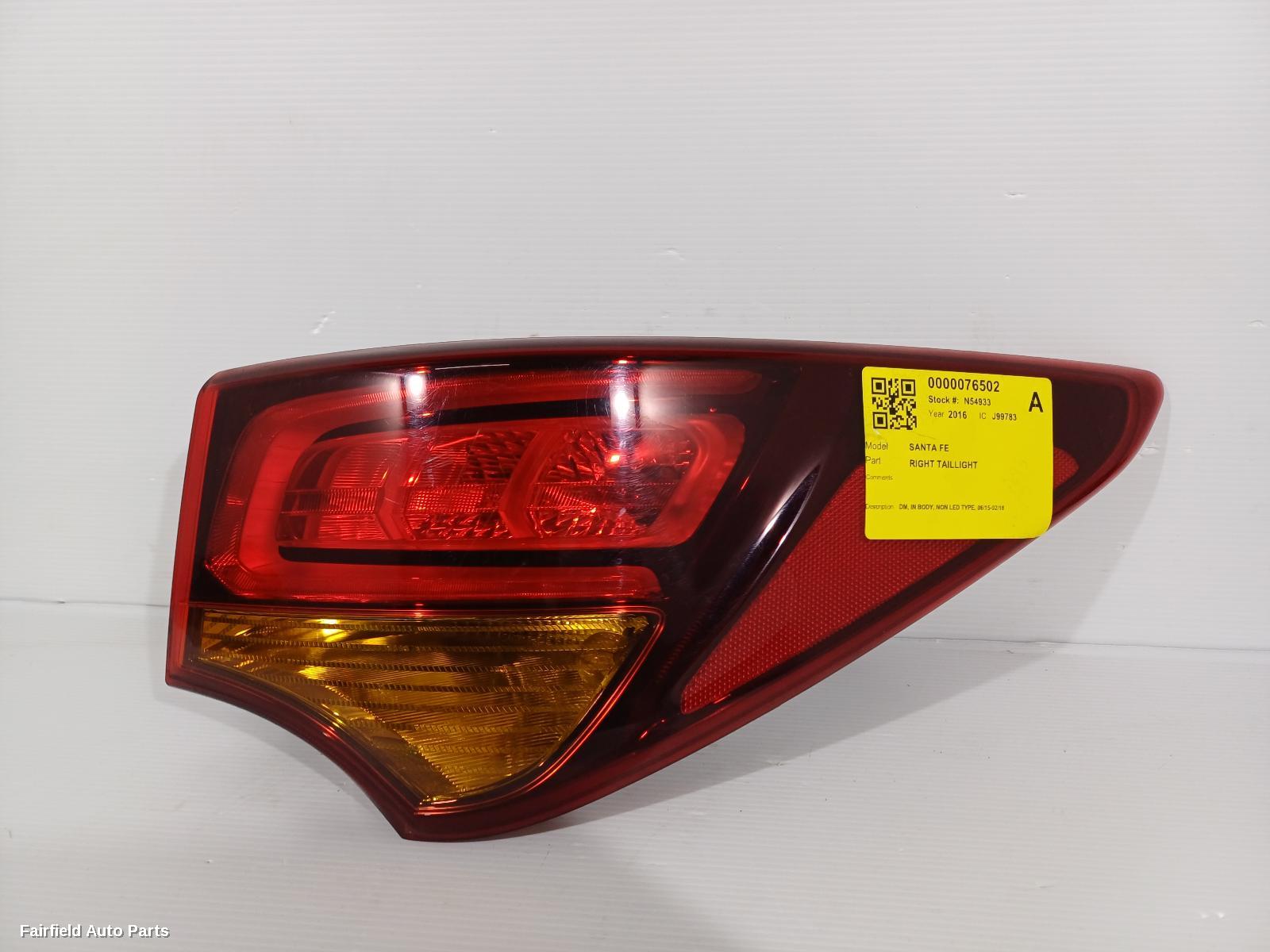 2015-2018 Hyundai Santa Fe Right Taillight