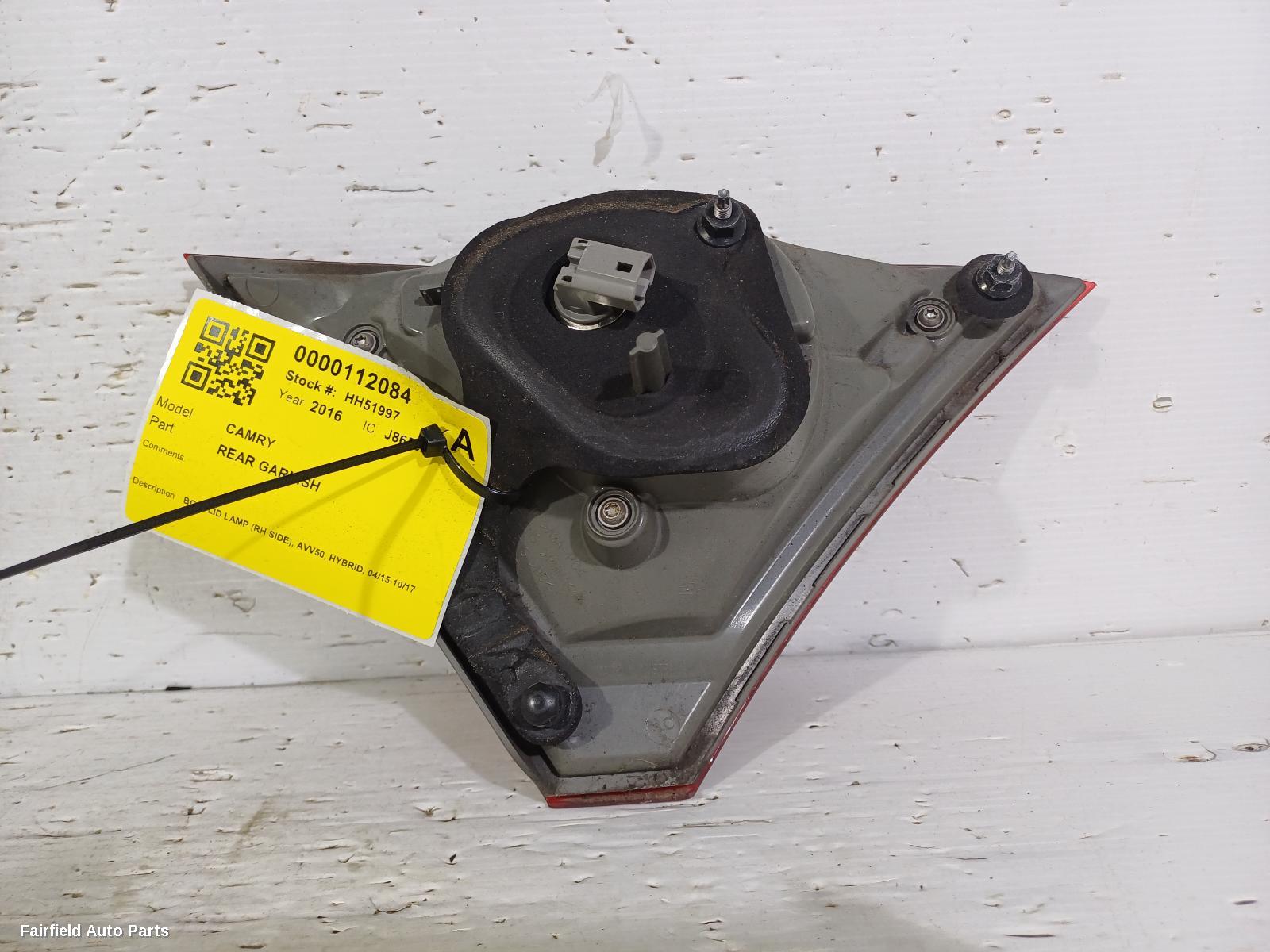 2015-2017 Toyota Camry Rear Garnish
