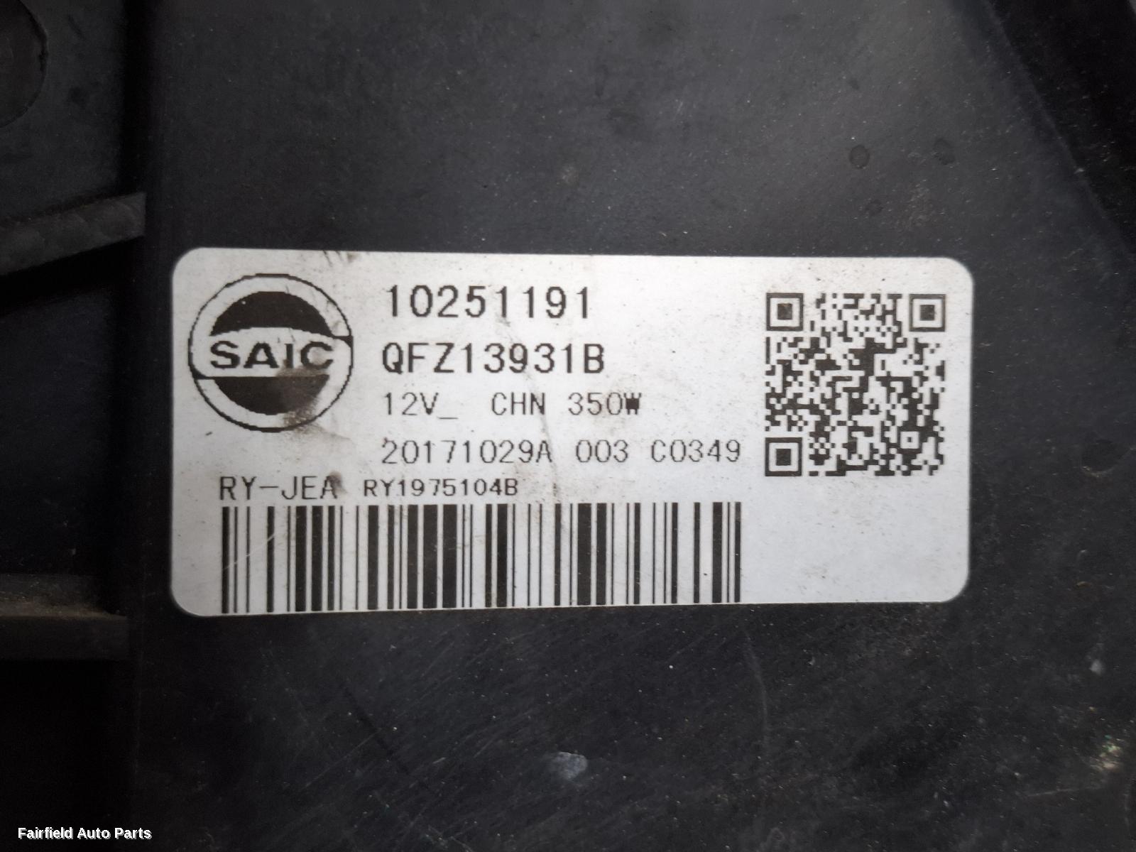 2017-2025 Mg Zs Fan