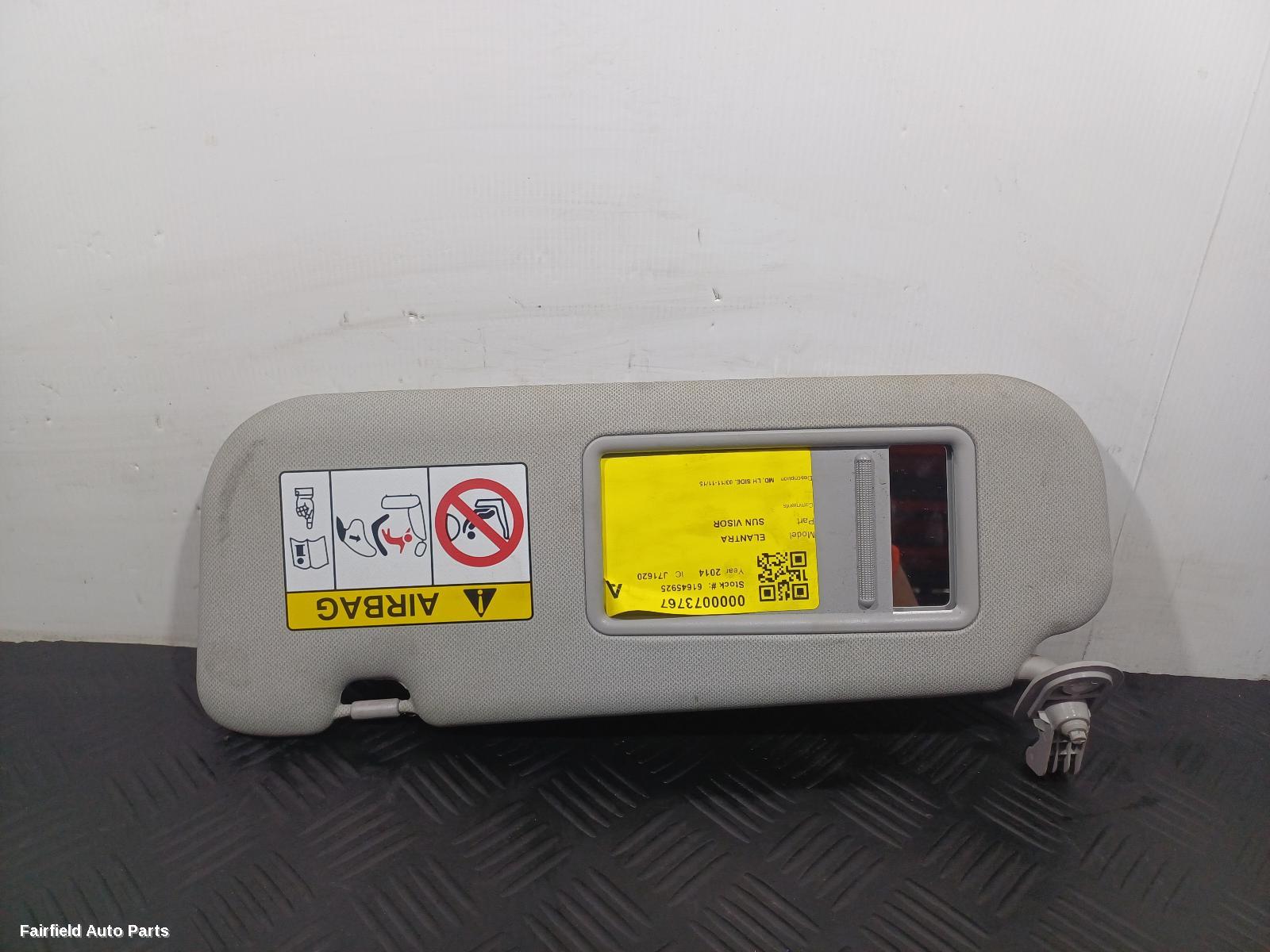 2011-2015 Hyundai Elantra Sunvisor