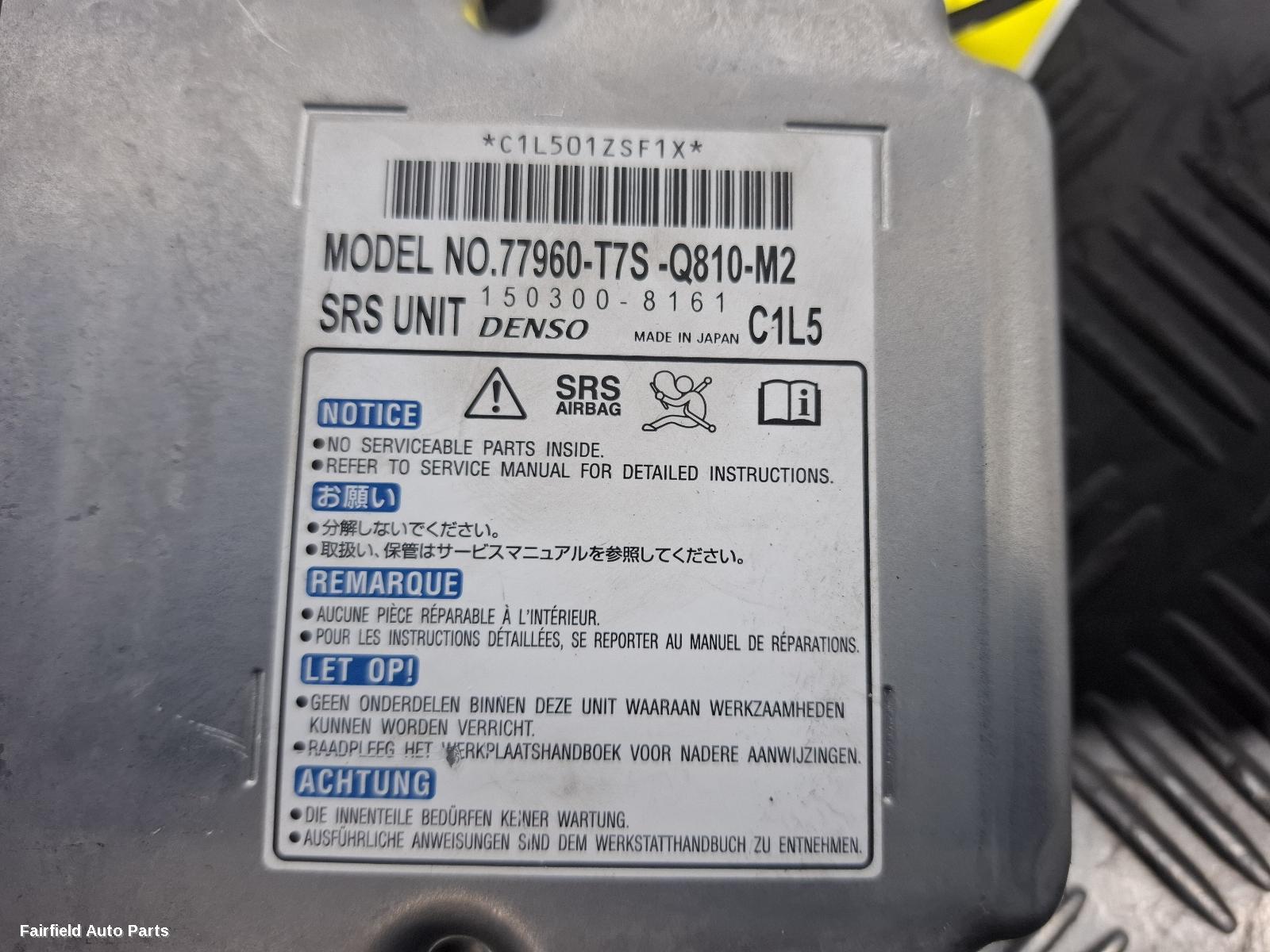 2014-2021 Honda Hrv Airbag Module Sensor