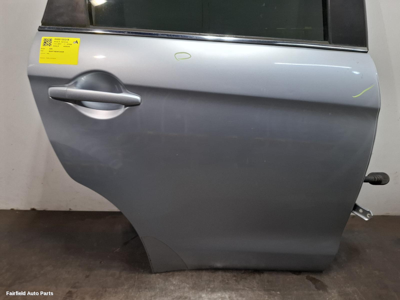 2010-2018 Mitsubishi Asx Right Rear Door Sliding