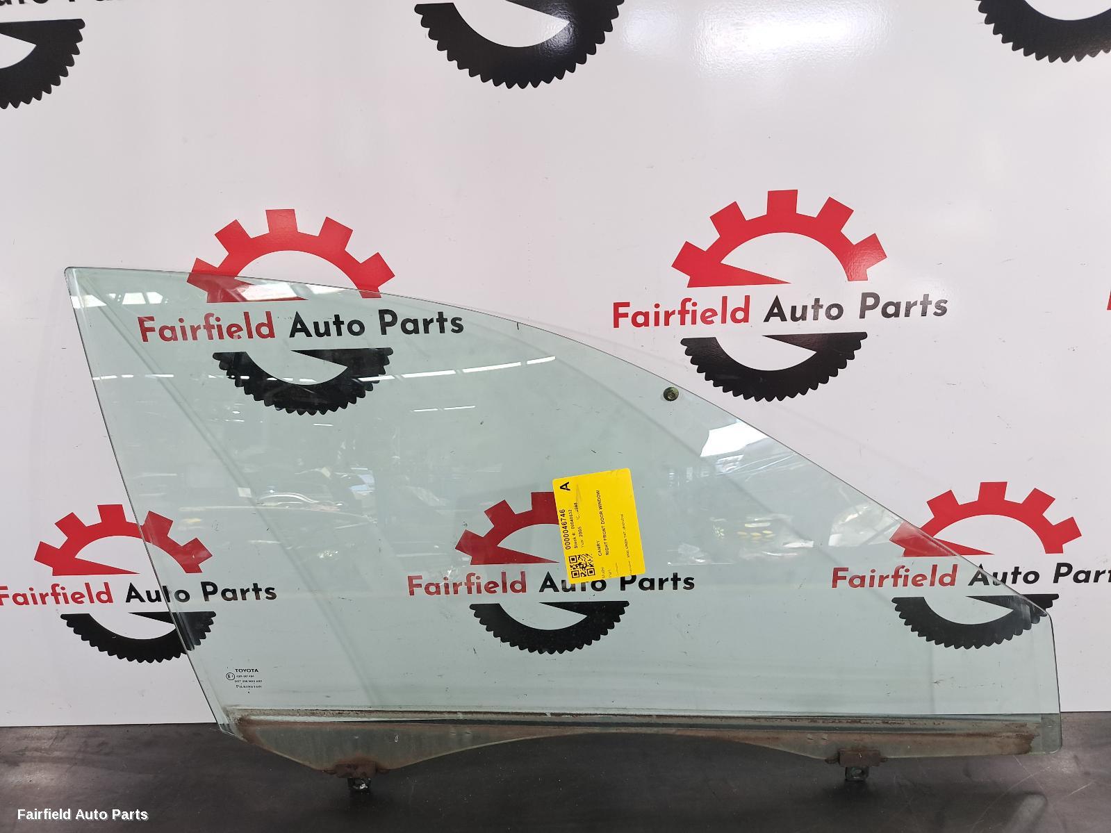 2002-2006 Toyota Camry Right Front Door Window