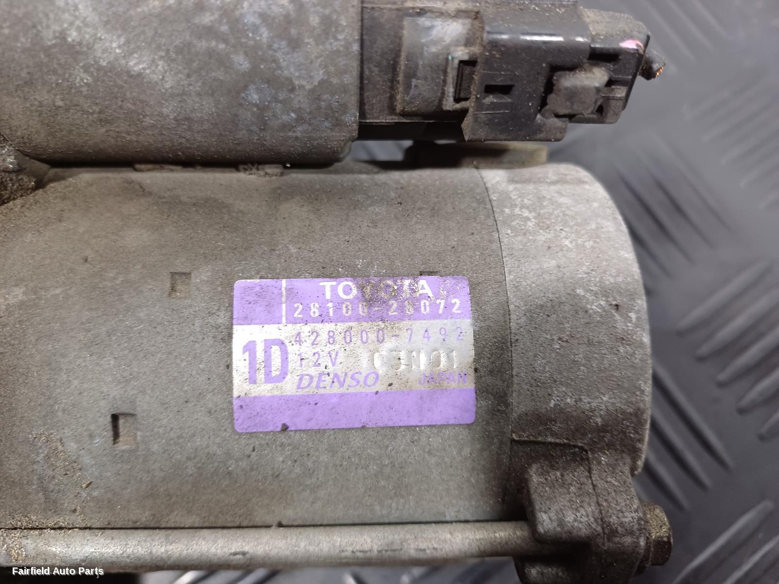2006-2012 Toyota Aurion Starter