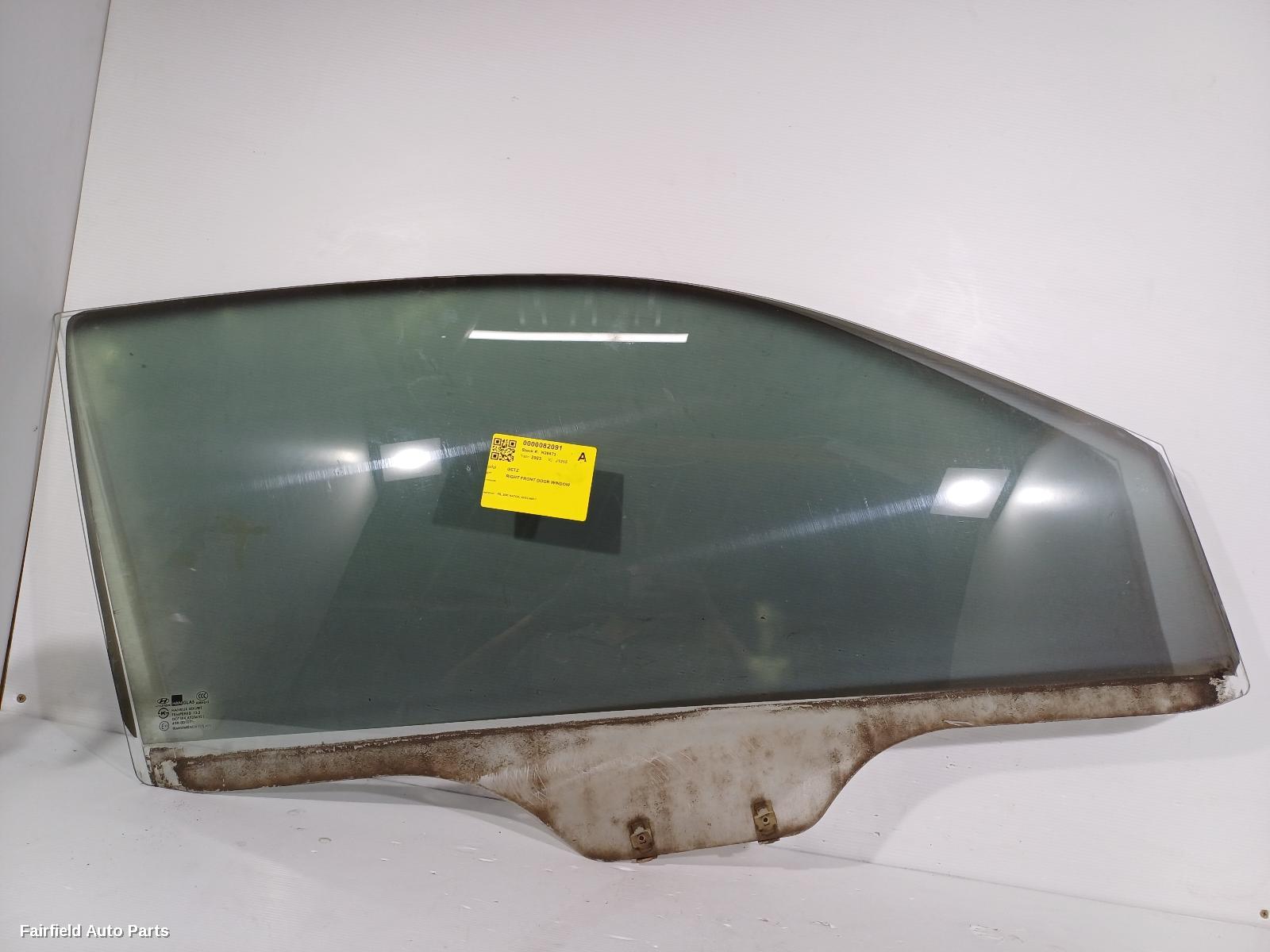 2002-2011 Hyundai Getz Right Front Door Window