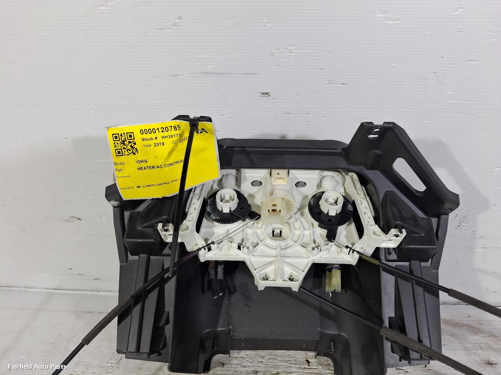 2016-2025 Suzuki Ignis Heater Ac Controls