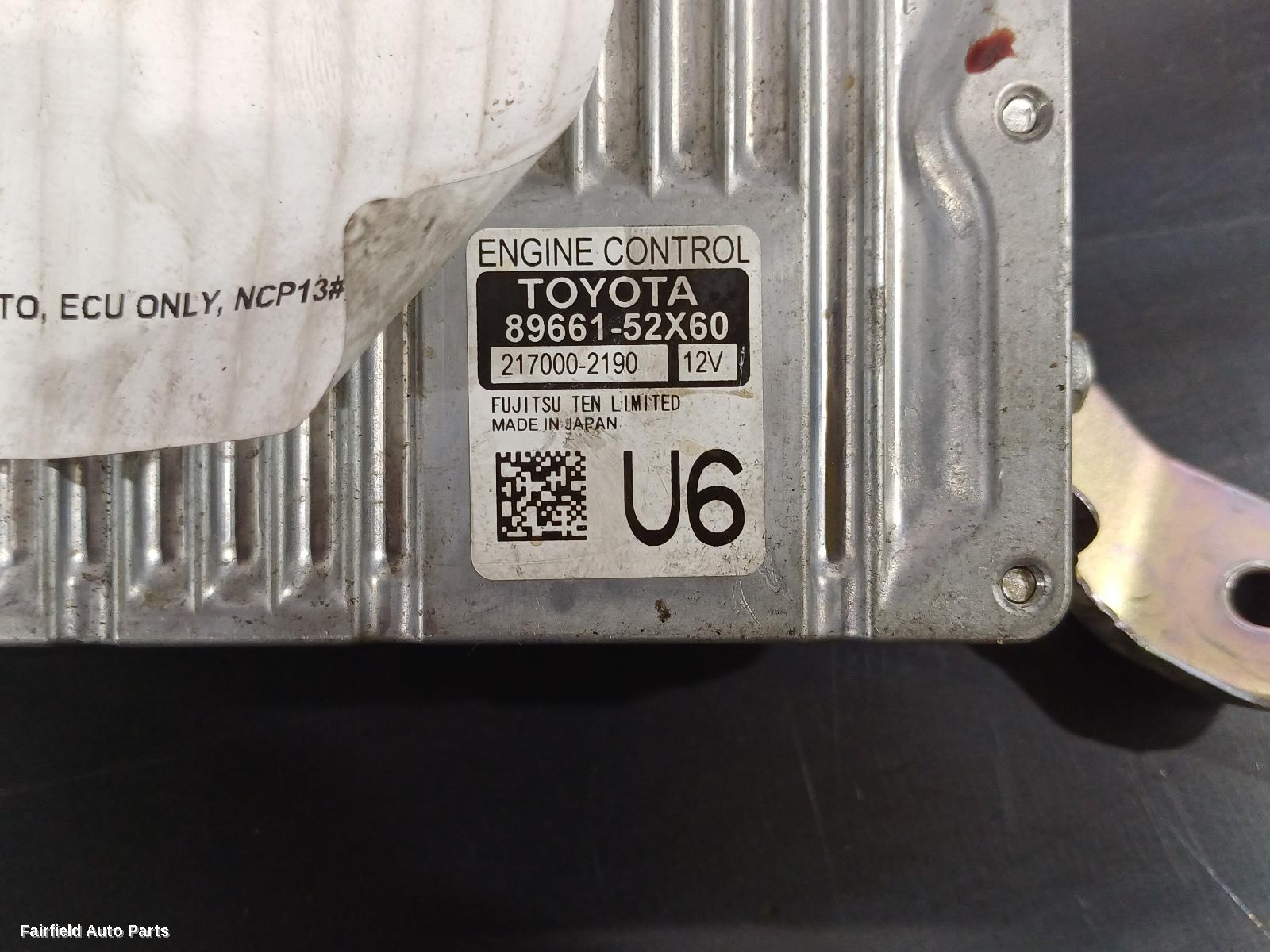 2011-2019 Toyota Yaris Ecu