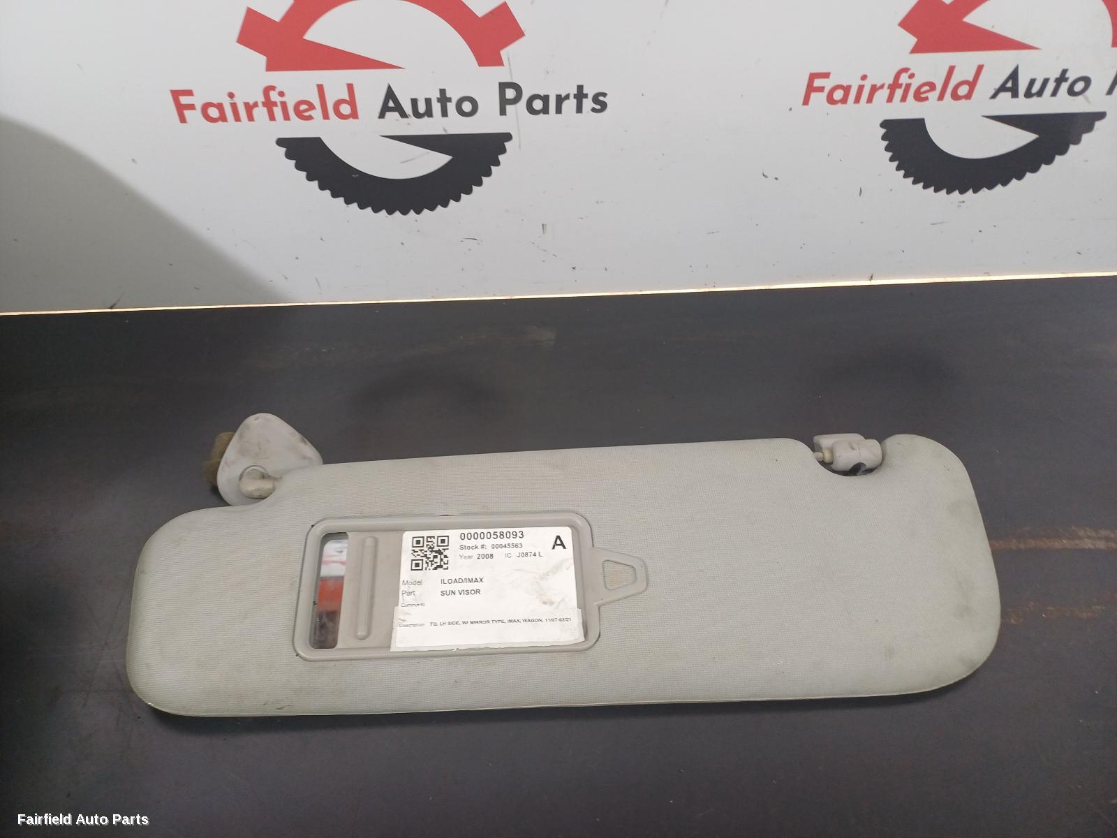 2007-2021 Hyundai Iload/imax Sunvisor