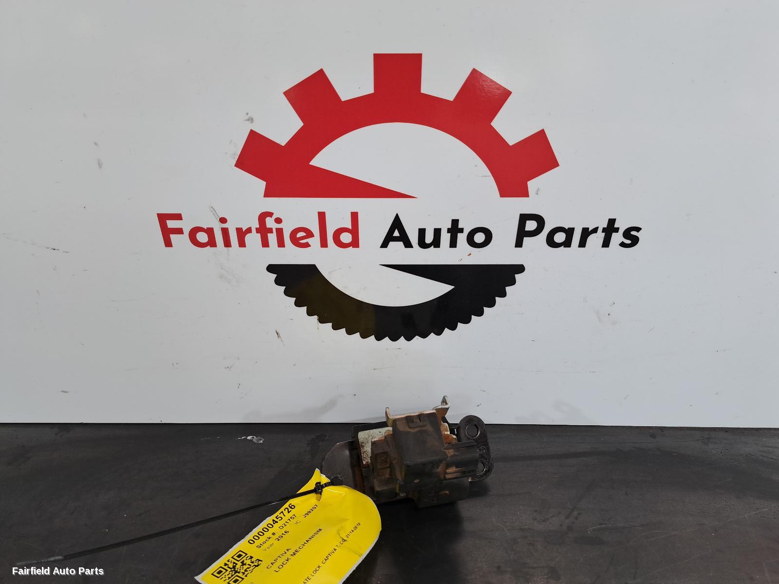 2014-2018 Holden Captiva Door Boot Gate Lock