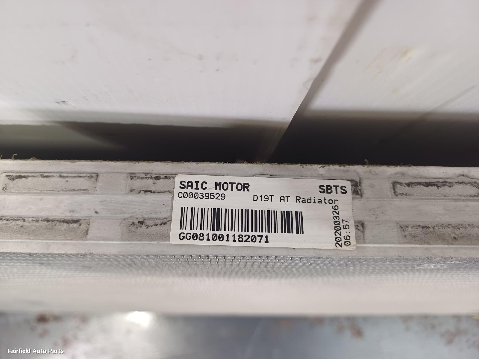 2015-2021 Ldv G10 Radiator