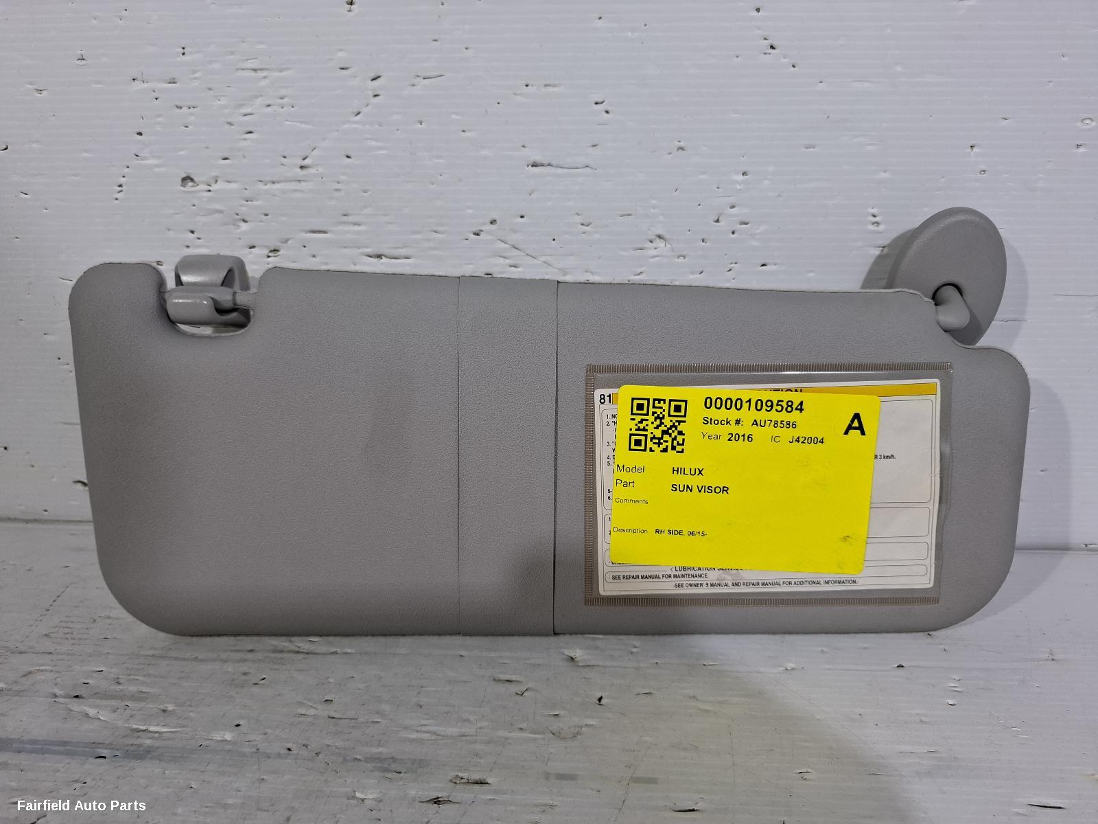 2015-2025 Toyota Hilux Sunvisor