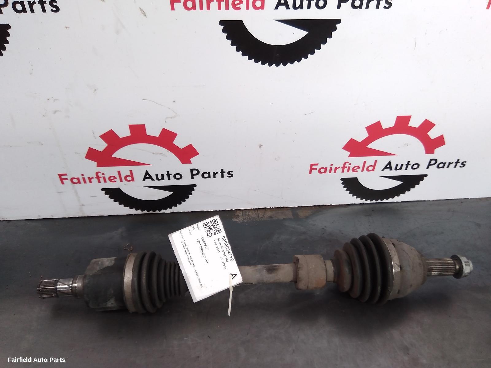 2011-2016 Mini Cooper Left Driveshaft