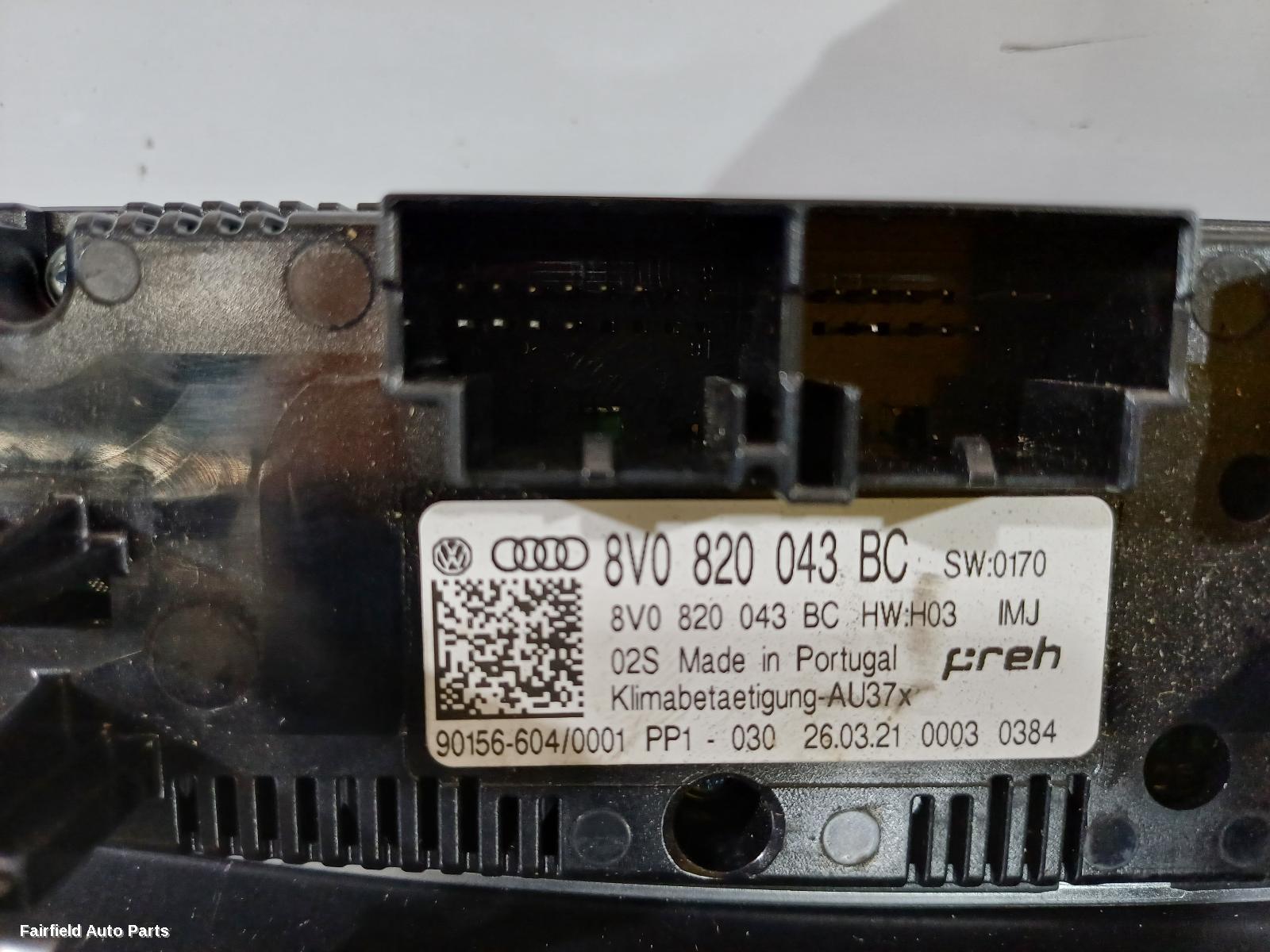 2016-2026 Audi Q2 Heater Ac Controls