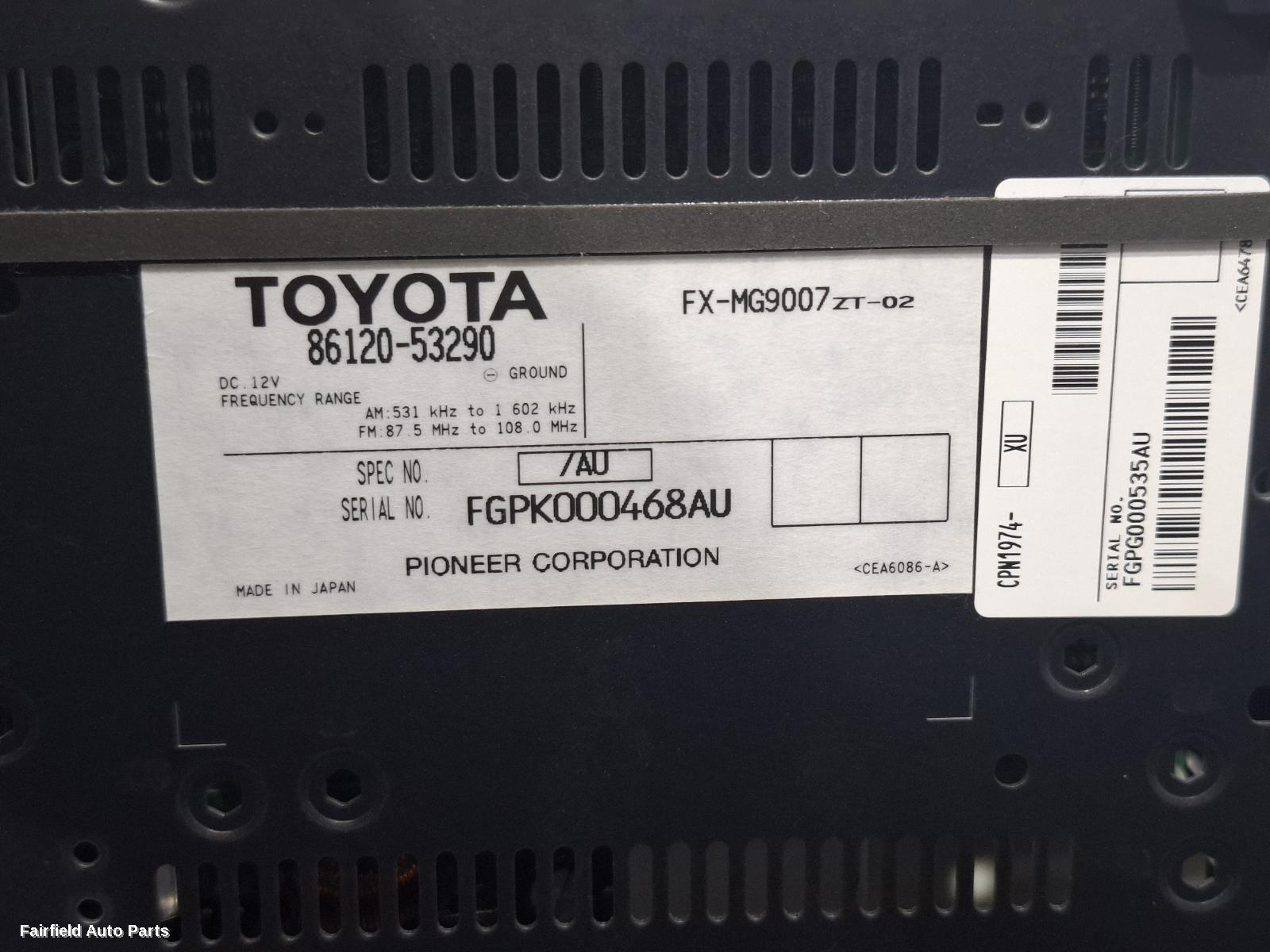 2005-2014 Lexus Is250/is250c Radio Cd Dvd Sat Tv