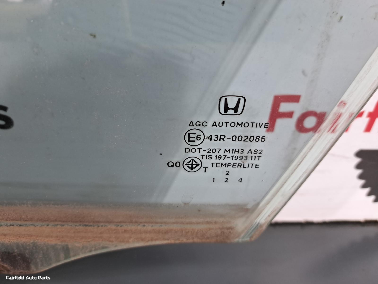 2012-2015 Honda Civic Left Front Door Window