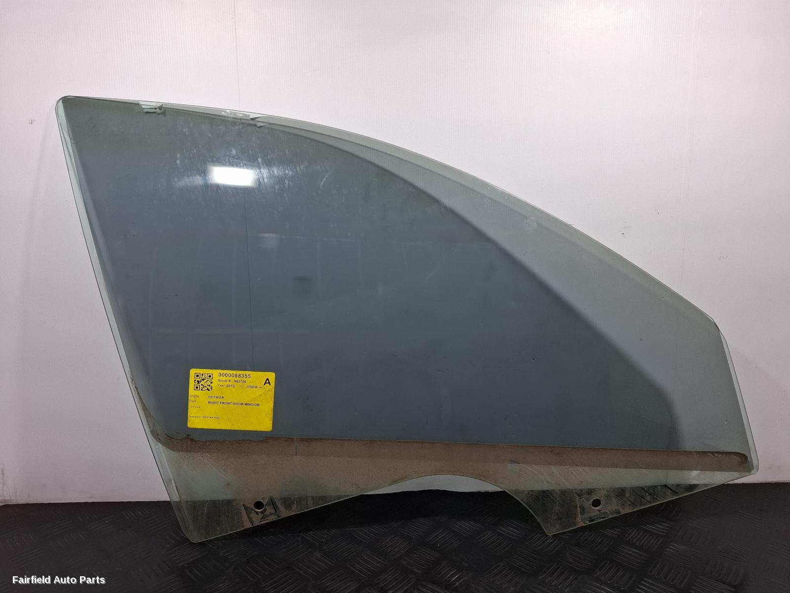 2004-2013 Skoda Octavia Right Front Door Window