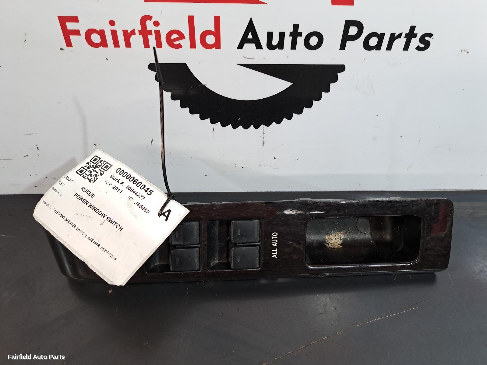 2007-2015 Toyota Rukus Pwr Dr Wind Switch