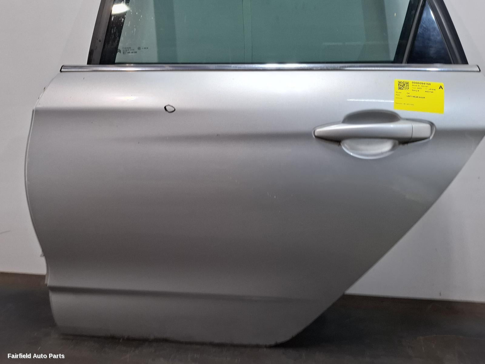 2011-2016 Citroen C4 Left Rear Door Sliding