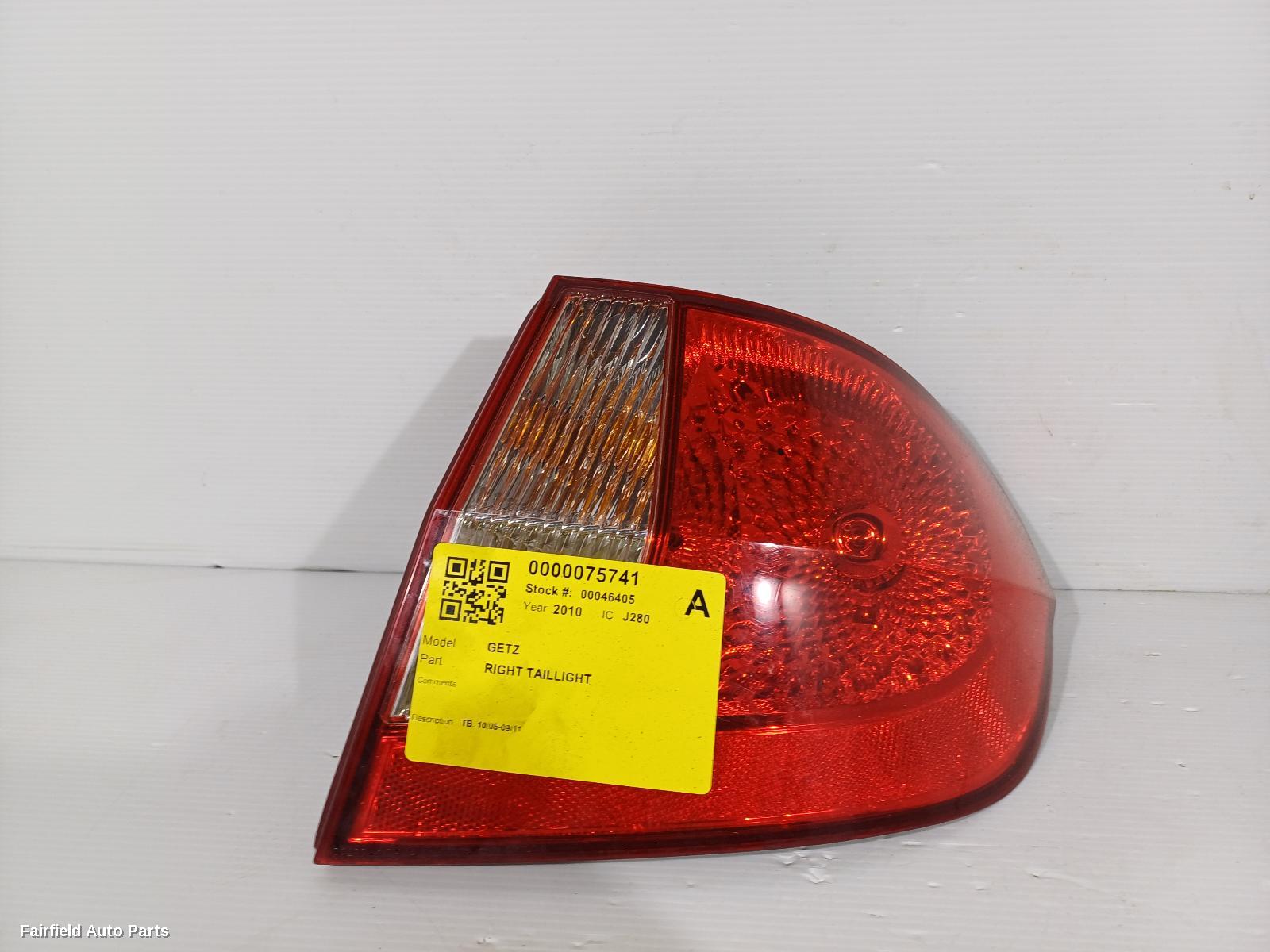 2005-2011 Hyundai Getz Right Taillight