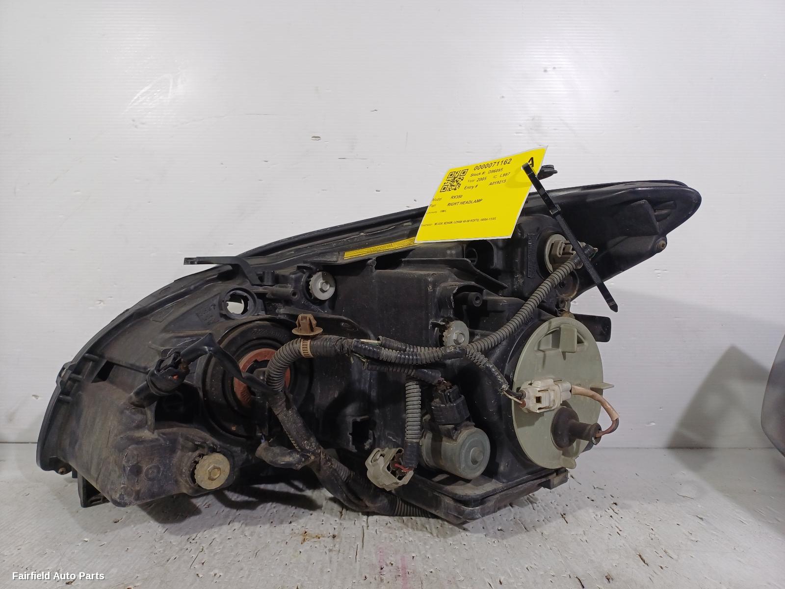 2004-2005 Lexus Rx Series Right Headlamp