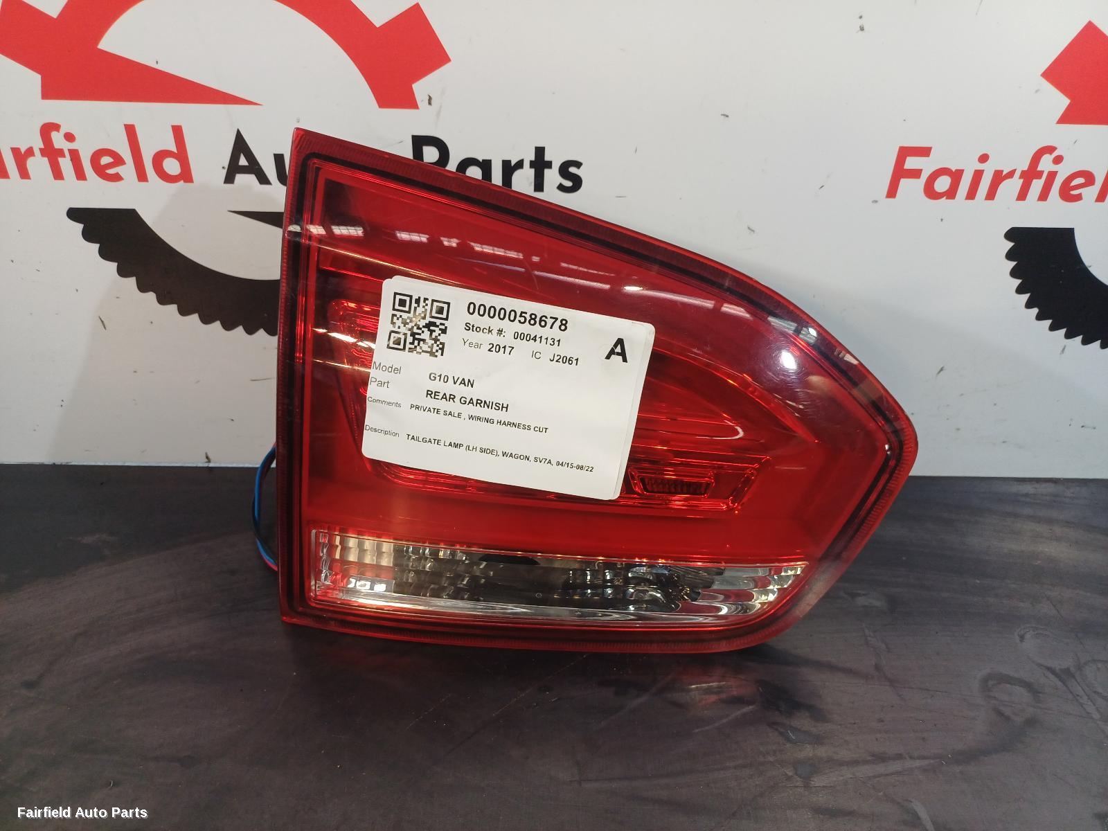 2015-2022 Ldv G10 Rear Garnish